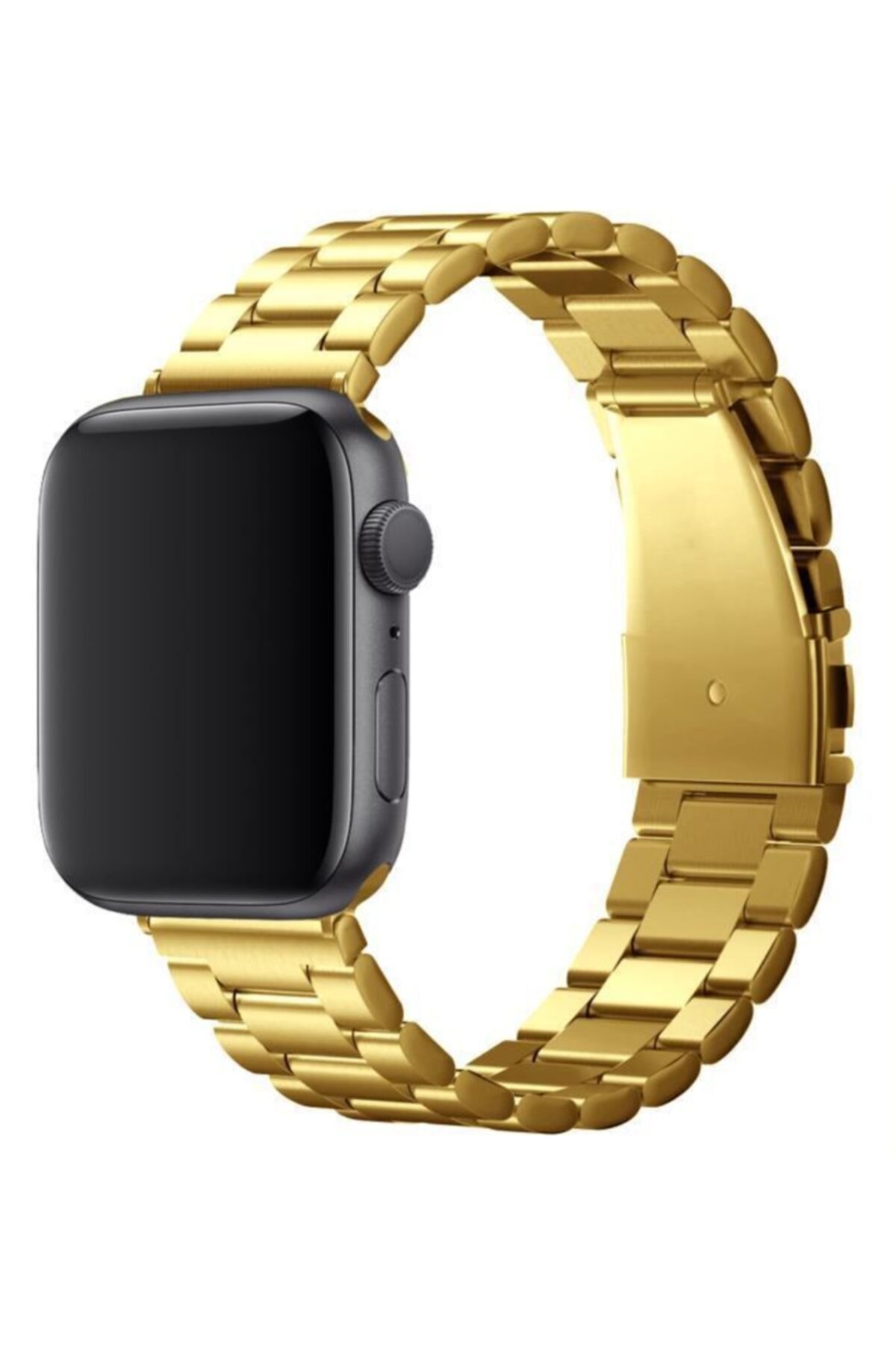 Newface Apple Watch 45mm Karo Motif Kordon - Mavi