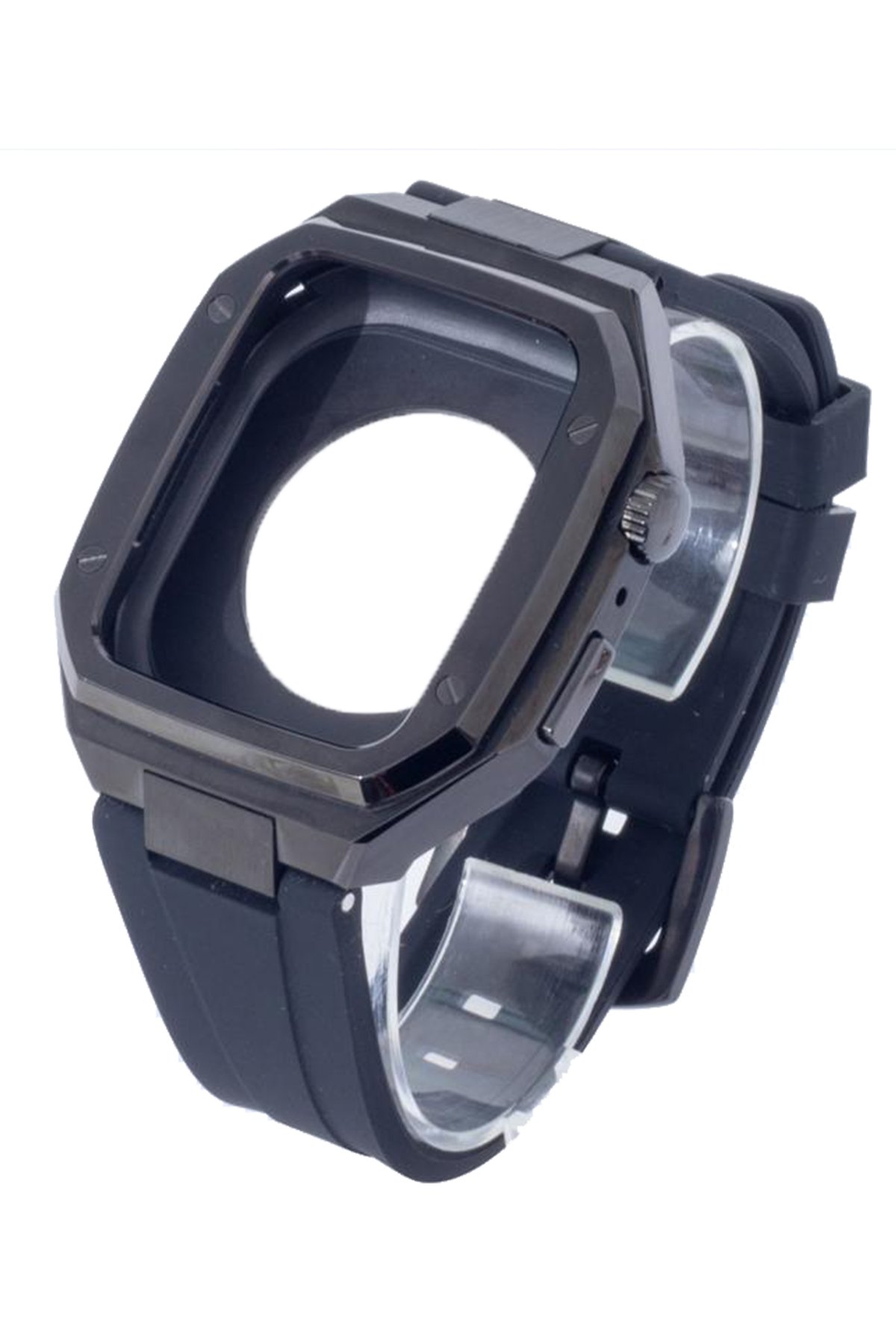 Newface Apple Watch 45mm NL17 Deri Kordon - Mürdüm
