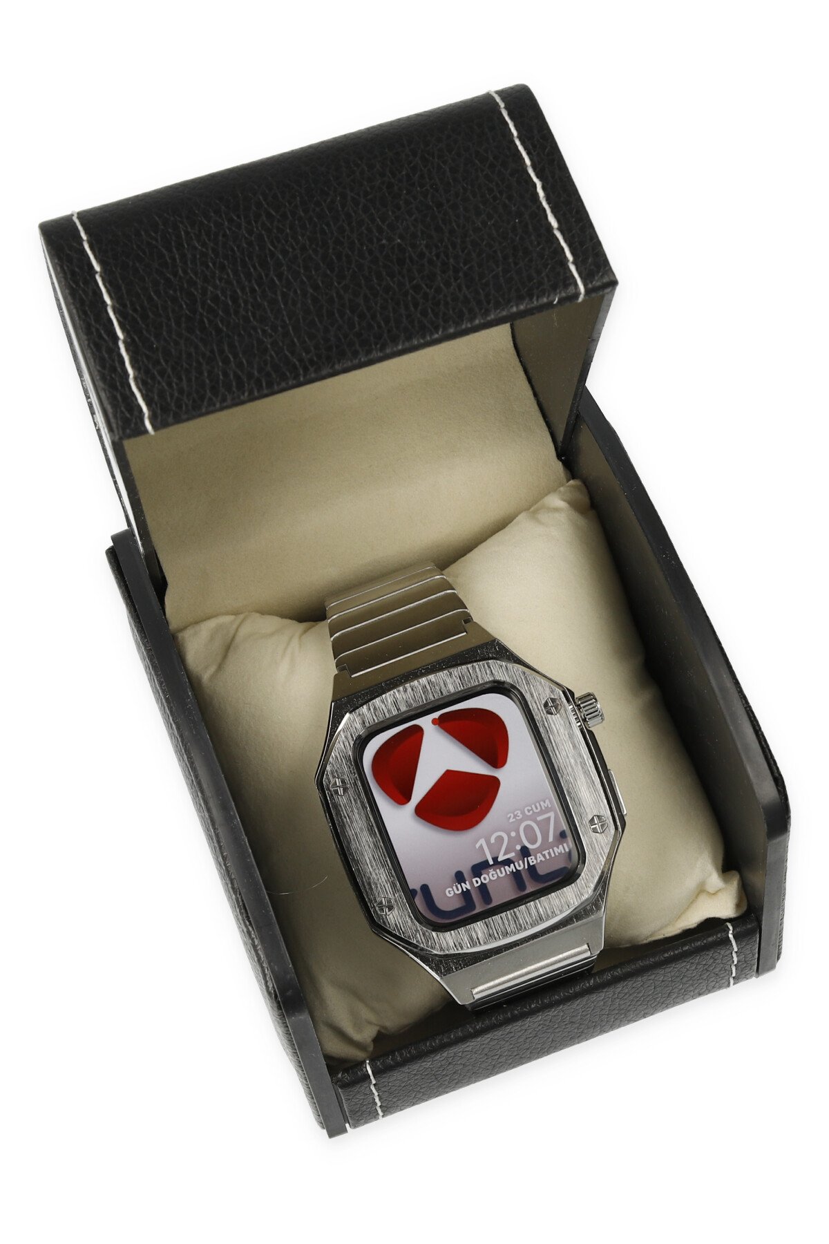 Newface Apple Watch 45mm Made Metal Kordon - Siyah