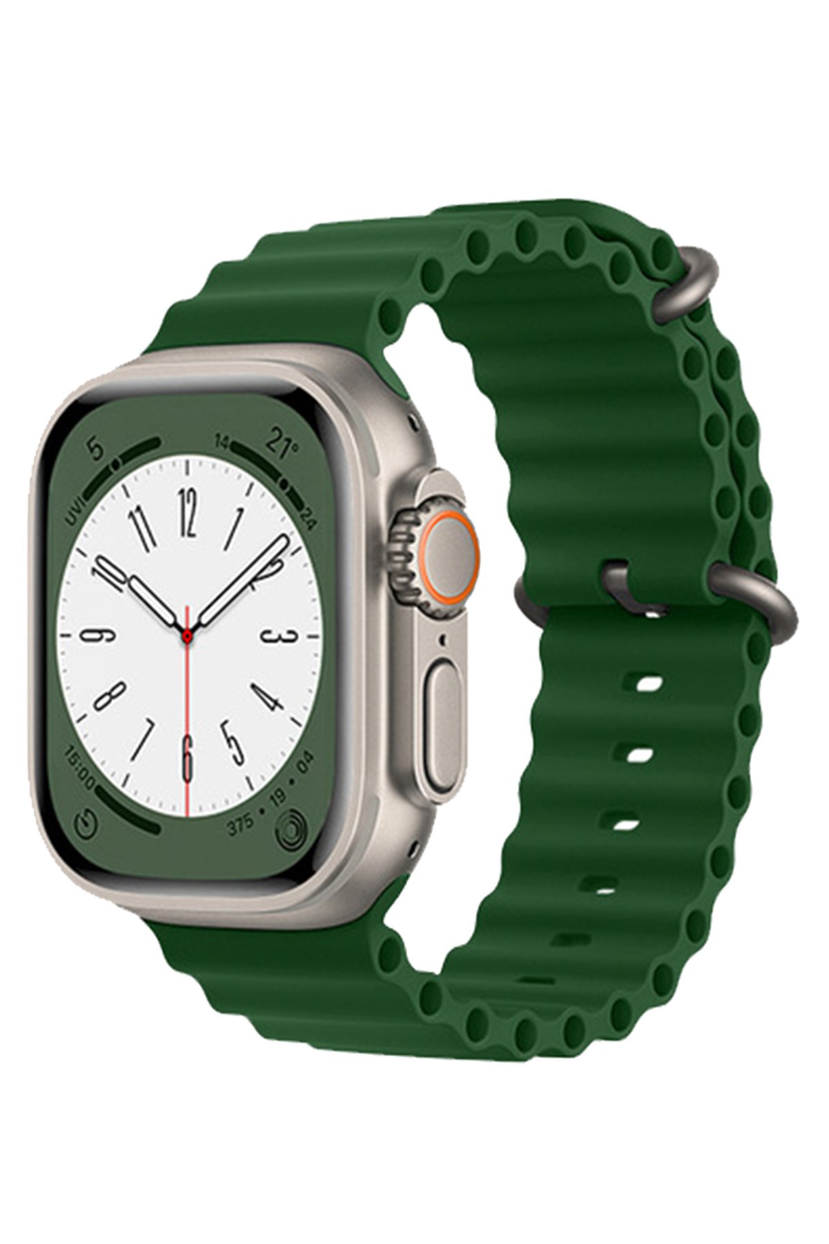 Newface Apple Watch 42mm Desenli Lastikli Kordon - Desen 18