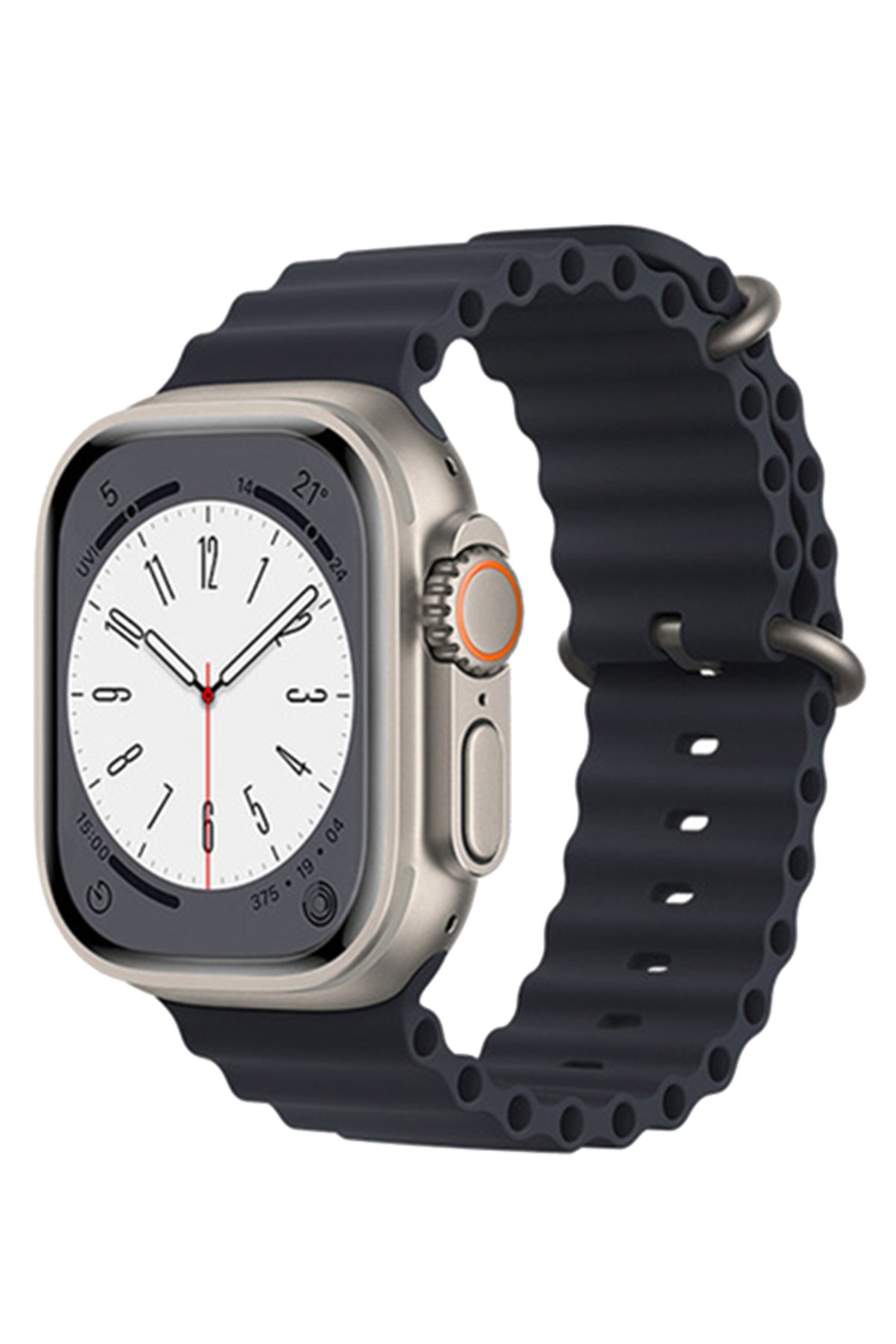 Newface Apple Watch 40mm KR413 Fine Steel Kordon - Siyah