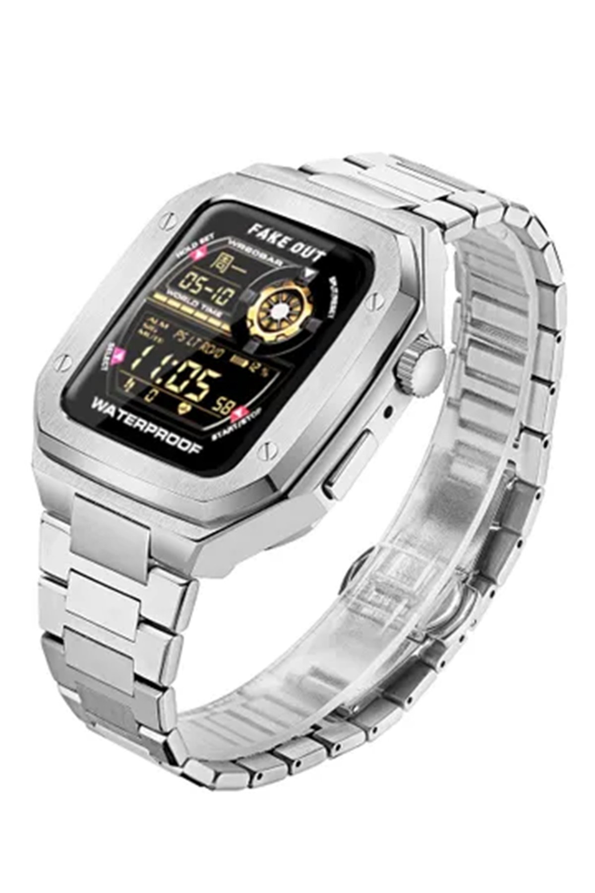 Newface Apple Watch 45mm Klasik Kordon - Açık Gri