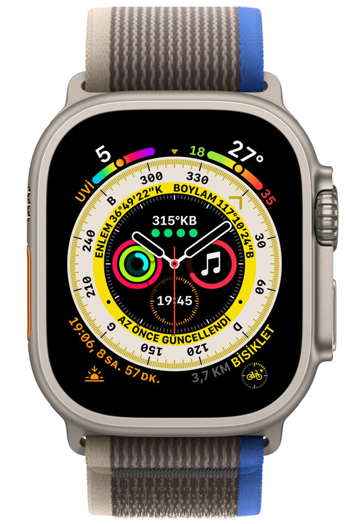 Newface Apple Watch 38mm Star Kordon - Sarı