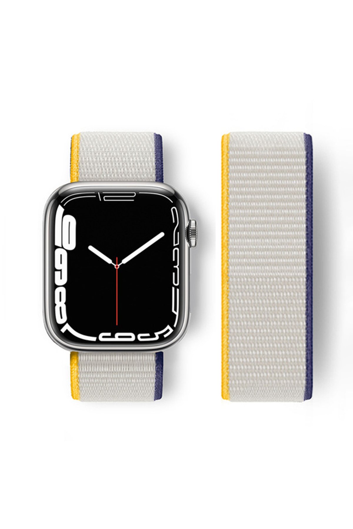Newface Apple Watch Ultra 49mm KR414 Daks Deri Kordon - Beyaz