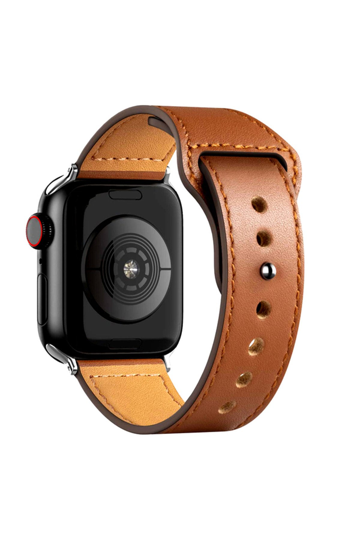 Newface Apple Watch Ultra 49mm NL18 Deri Kordon - Kahverengi
