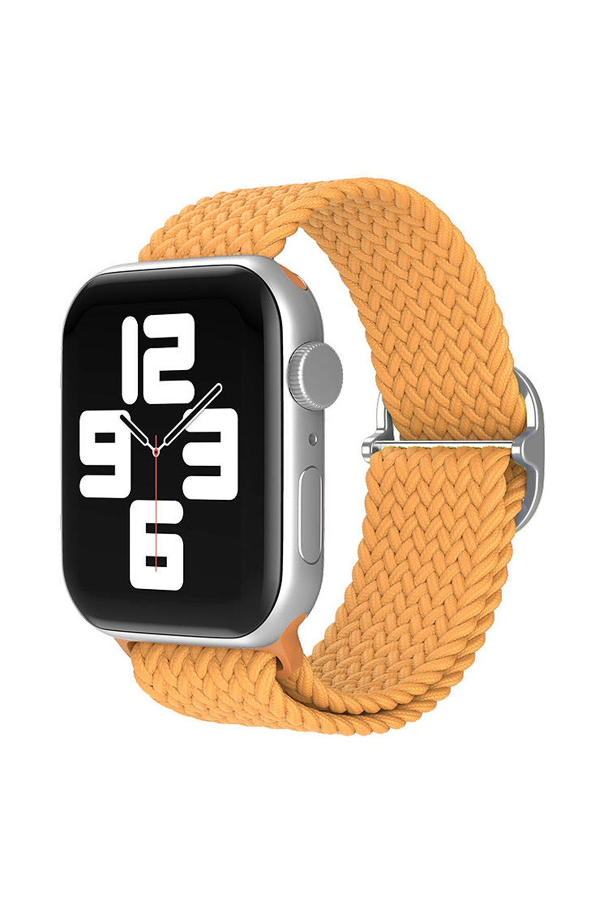 Newface Apple Watch Ultra 49mm Metal Mıknatıslı Kordon - Siyah-Kırmızı
