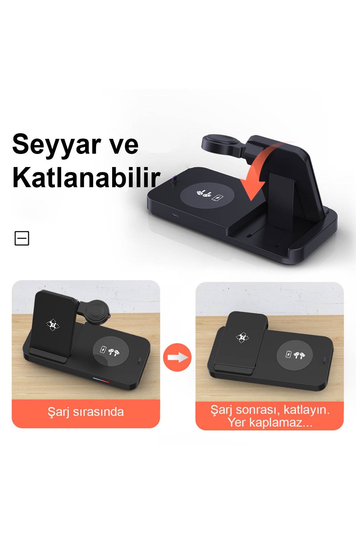 Newface Kickstand Taşlı Magsafe Stand - Beyaz