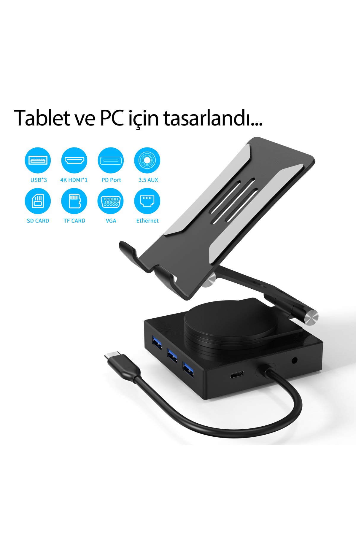 Newface Astro Stand Ayıcık Desenli - Açık Yeşil