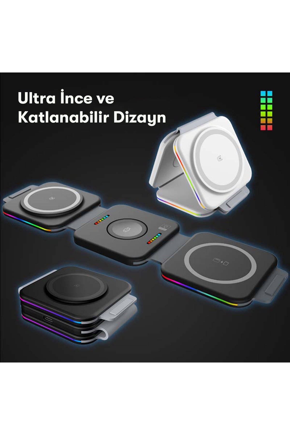 Newface Q Pad Kablosuz Şarj - Siyah