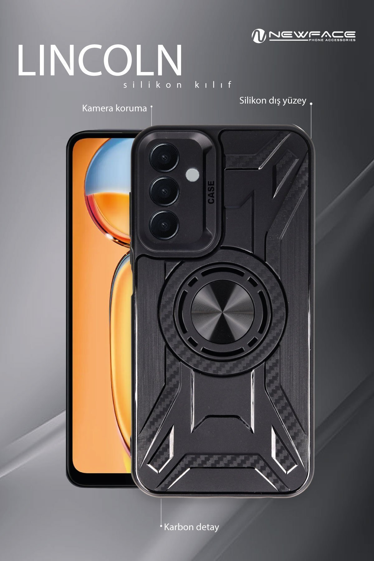 Newface General Mobile Era 30 Kılıf Flip Cover - Siyah