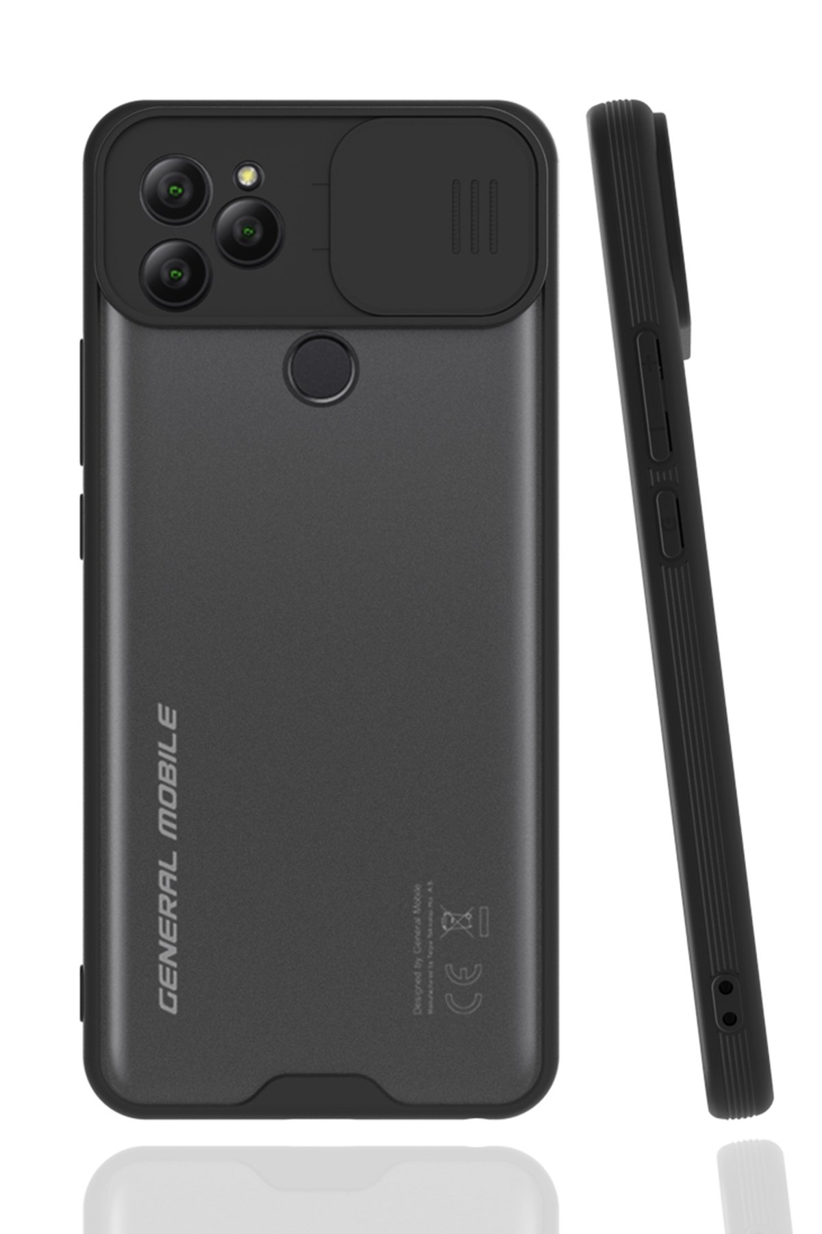Newface General Mobile GM 21 Kılıf Nano içi Kadife  Silikon - Siyah