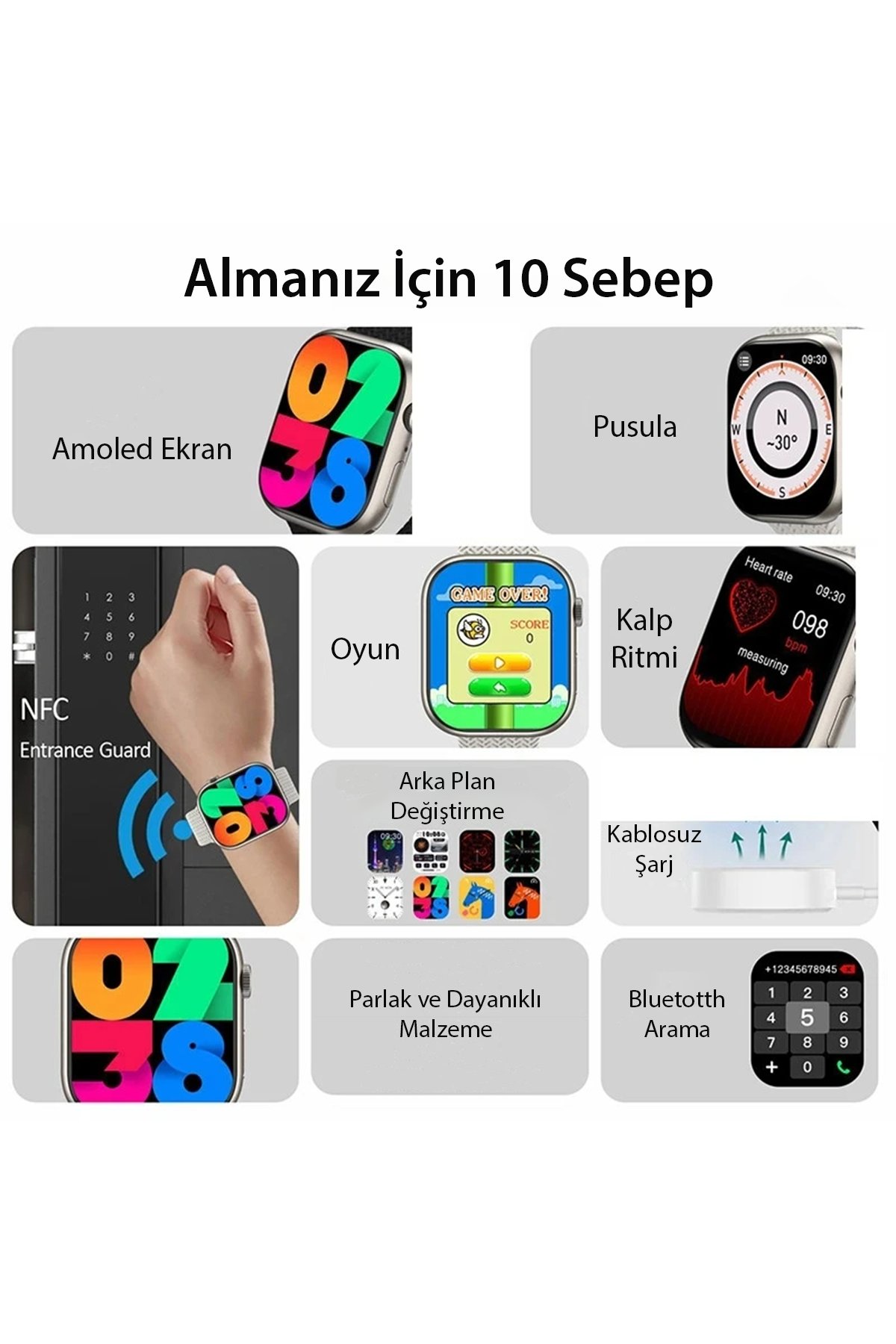 Newface S15 2in1 Izgara Klipsli 15W Telefon ve 5W Apple Watch Kablosuz Şarj Destekli Soğutucu Fanlı Manyetik Magsafe Araç Tutucu - Siyah