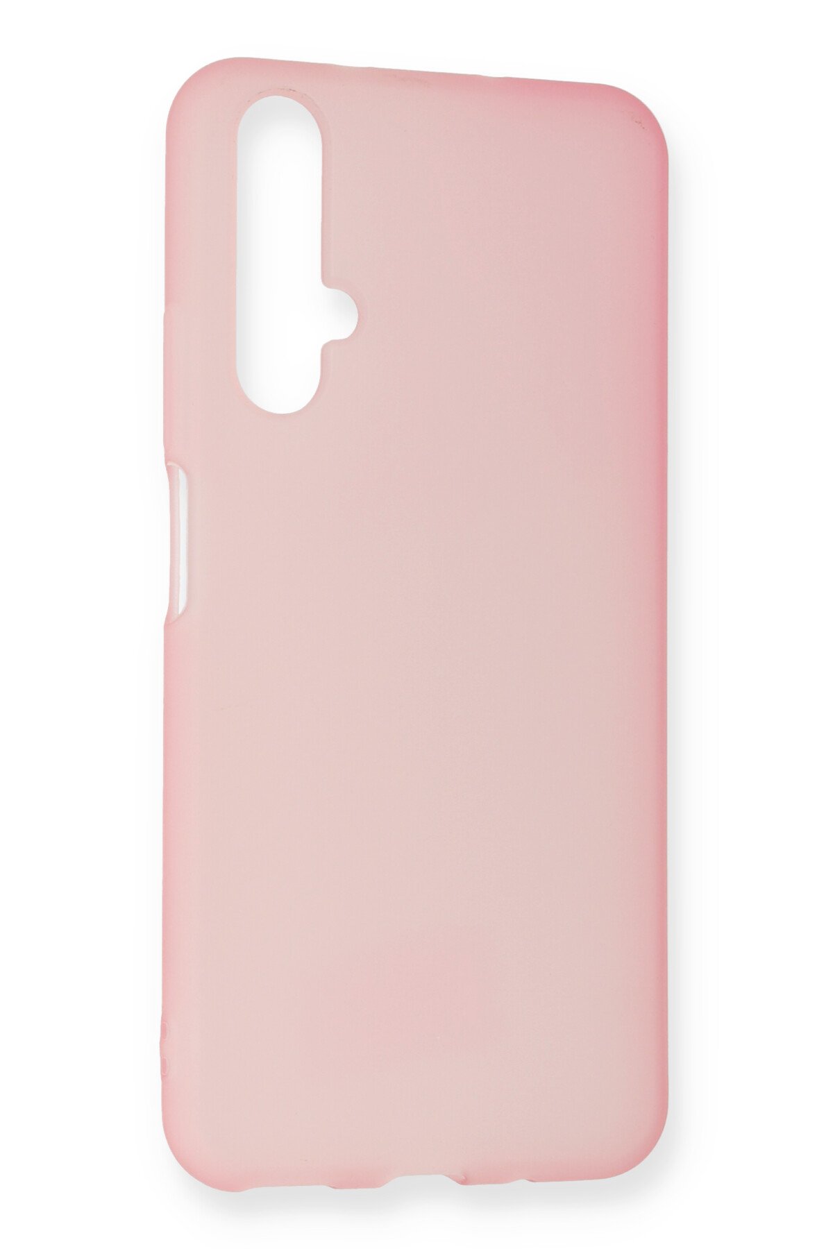 Newface Huawei Nova 5T Kılıf Nano içi Kadife Silikon - Sarı