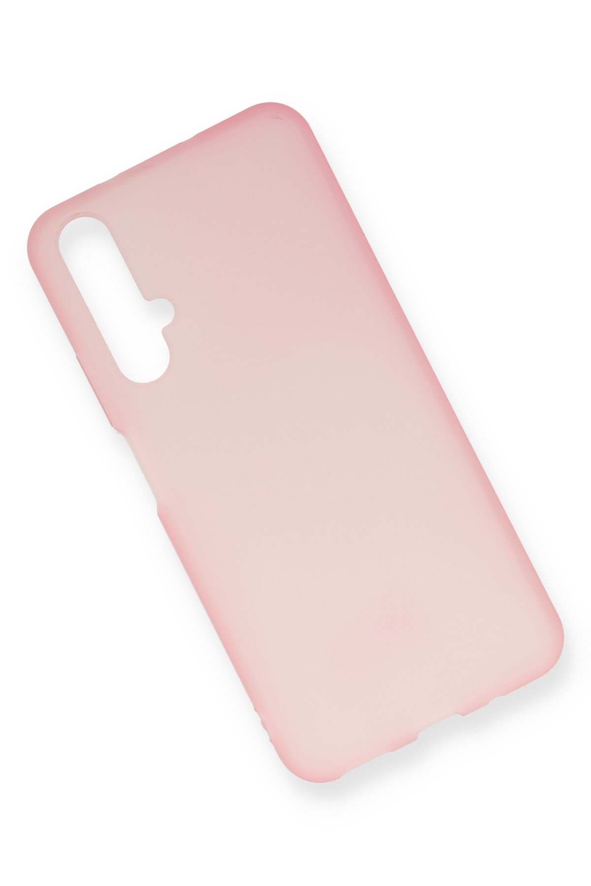 Newface Huawei Nova 5T Kılıf Nano içi Kadife Silikon - Sarı