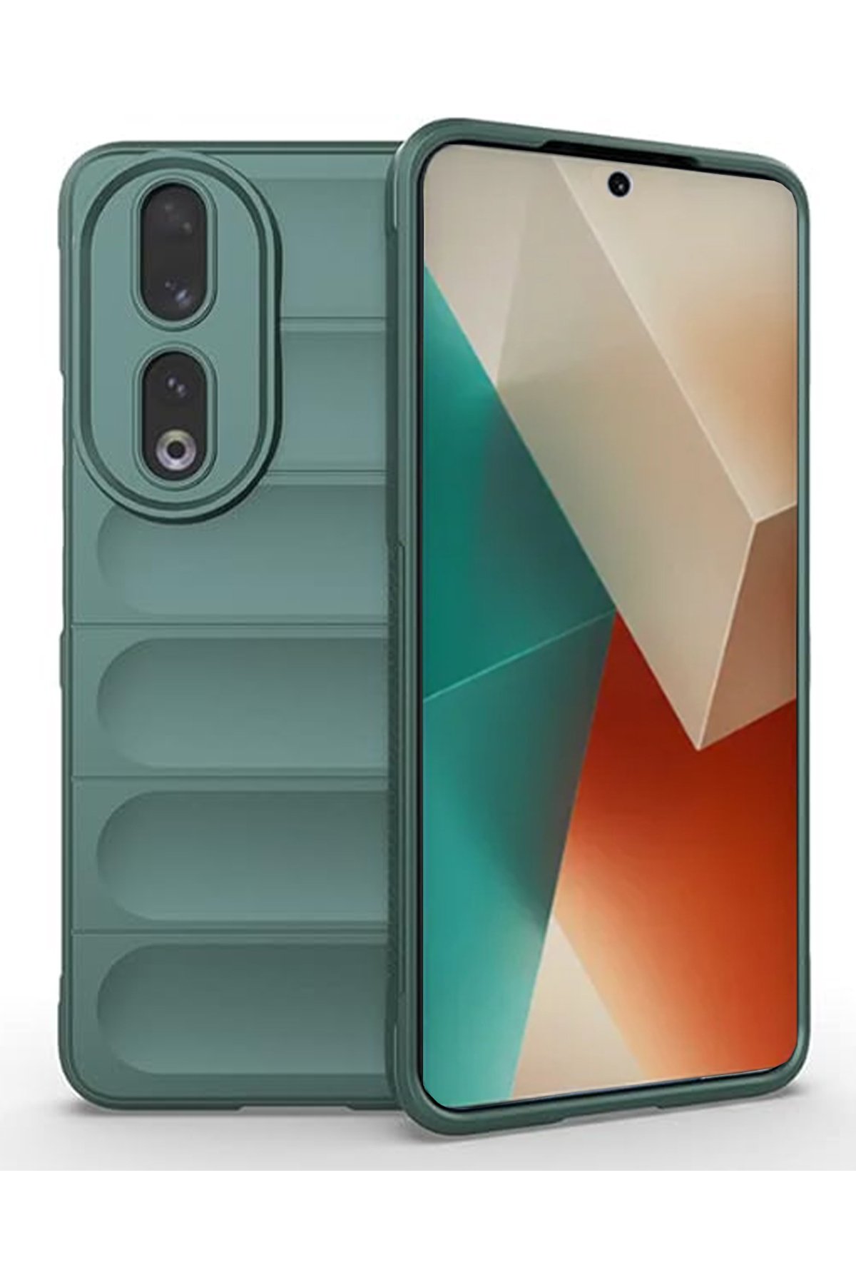 Newface Huawei Honor 90 Kılıf Optimum Silikon - Koyu Yeşil