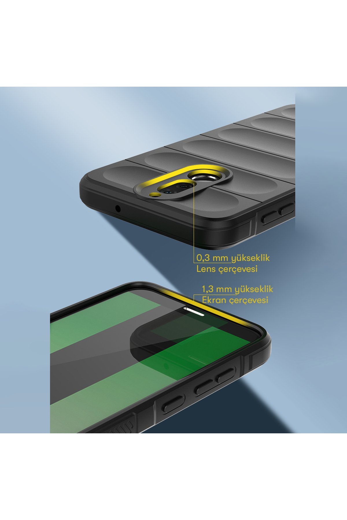 Newface Huawei Mate 10 Lite Kılıf Nano içi Kadife Silikon - Pudra