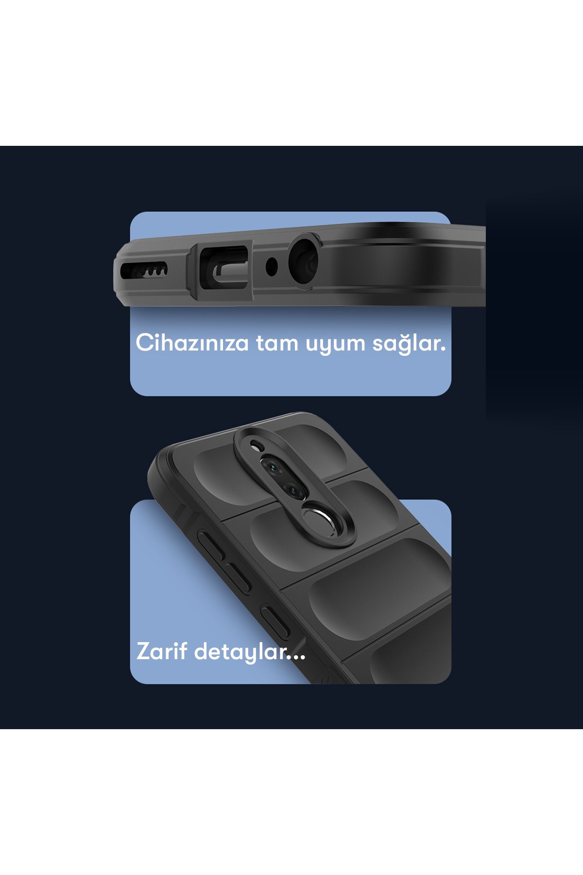 Newface Huawei Mate 10 Lite Kılıf Optimum Silikon - Lacivert