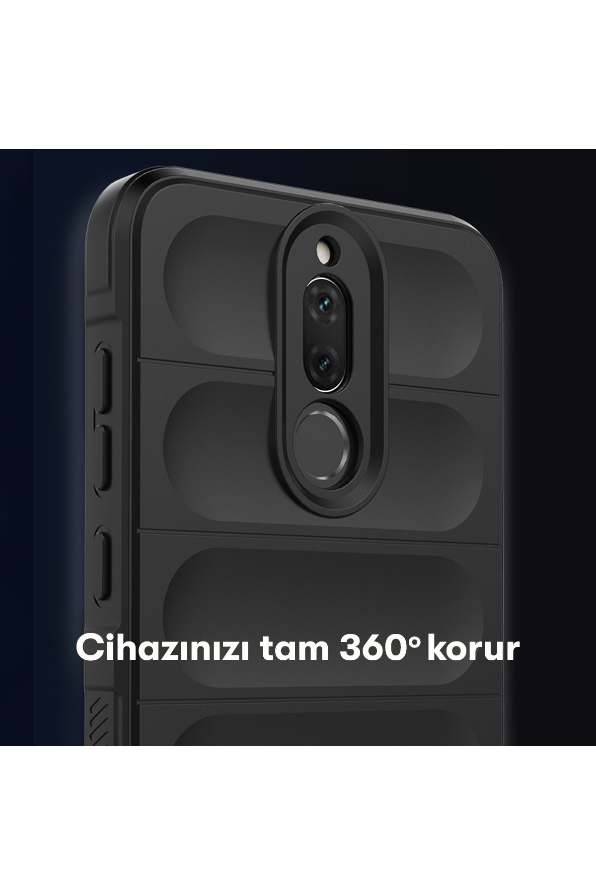Newface Huawei Mate 10 Lite Kılıf Volet Silikon - Mavi