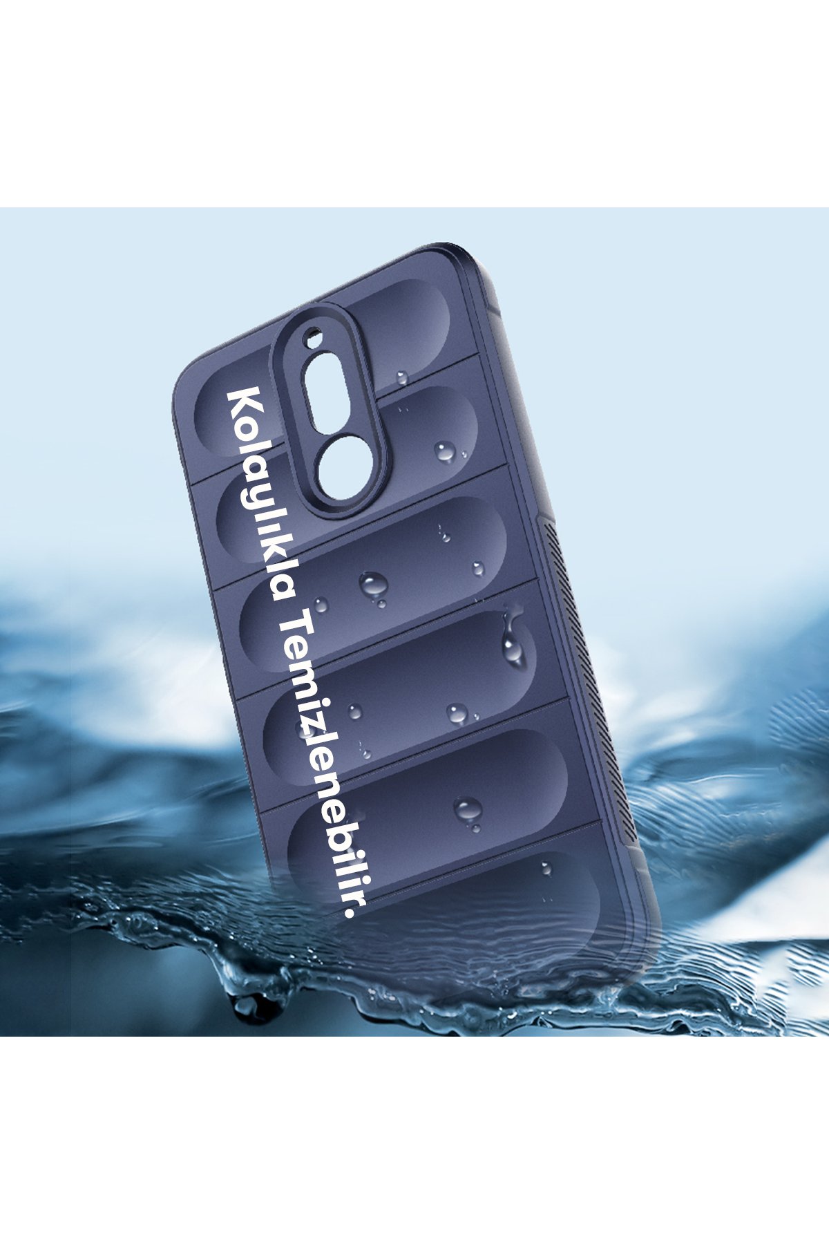 Newface Huawei Mate 10 Lite Kılıf Nano içi Kadife Silikon - Mor