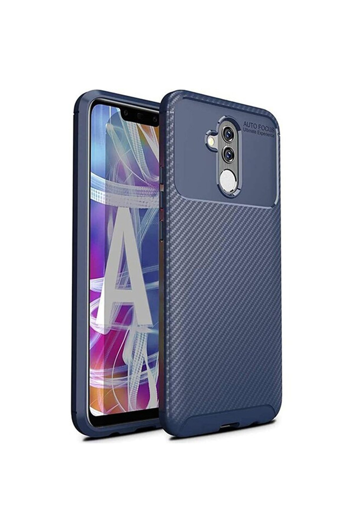 Newface Huawei Mate 20 Lite Kılıf Nano içi Kadife Silikon - Mor