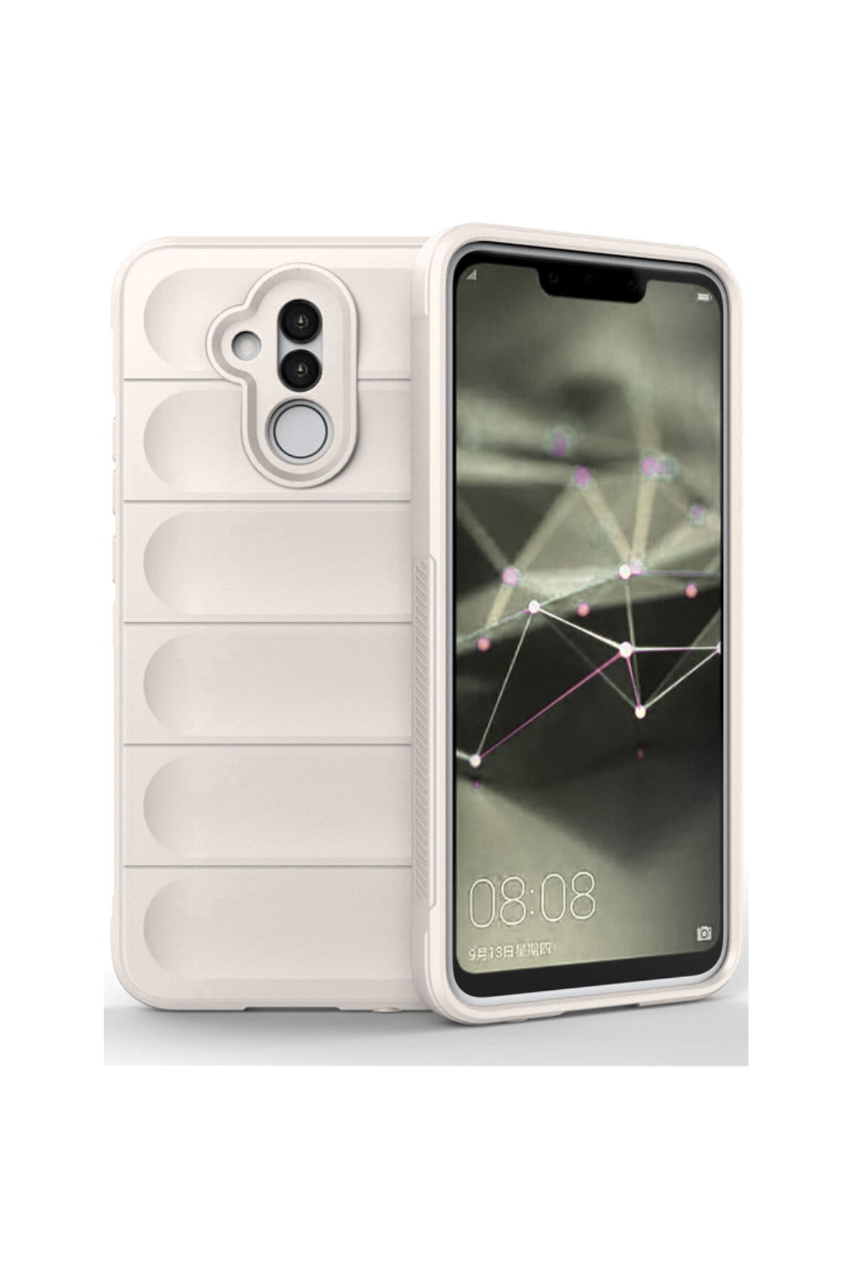 Newface Huawei Mate 20 Lite Kılıf Nano içi Kadife Silikon - Mavi