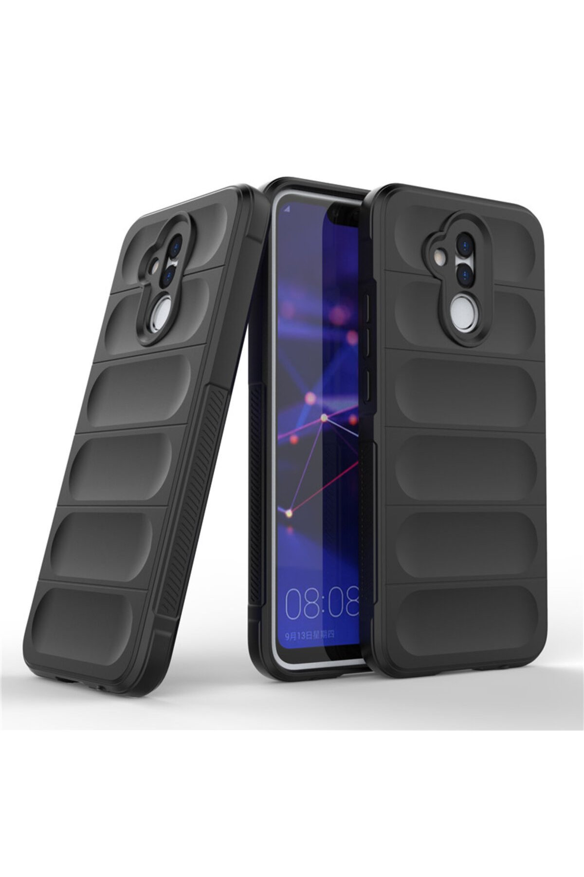 Newface Huawei Mate 20 Lite Kılıf Nano içi Kadife Silikon - Mor