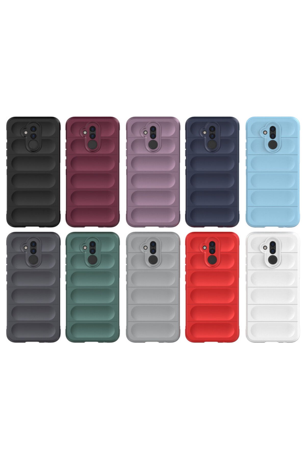 Newface Huawei Mate 20 Lite Kılıf Nano içi Kadife Silikon - Mor