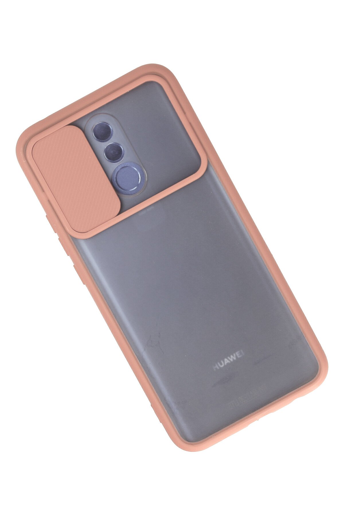 Newface Huawei Mate 20 Lite Kılıf Nano içi Kadife Silikon - Pudra