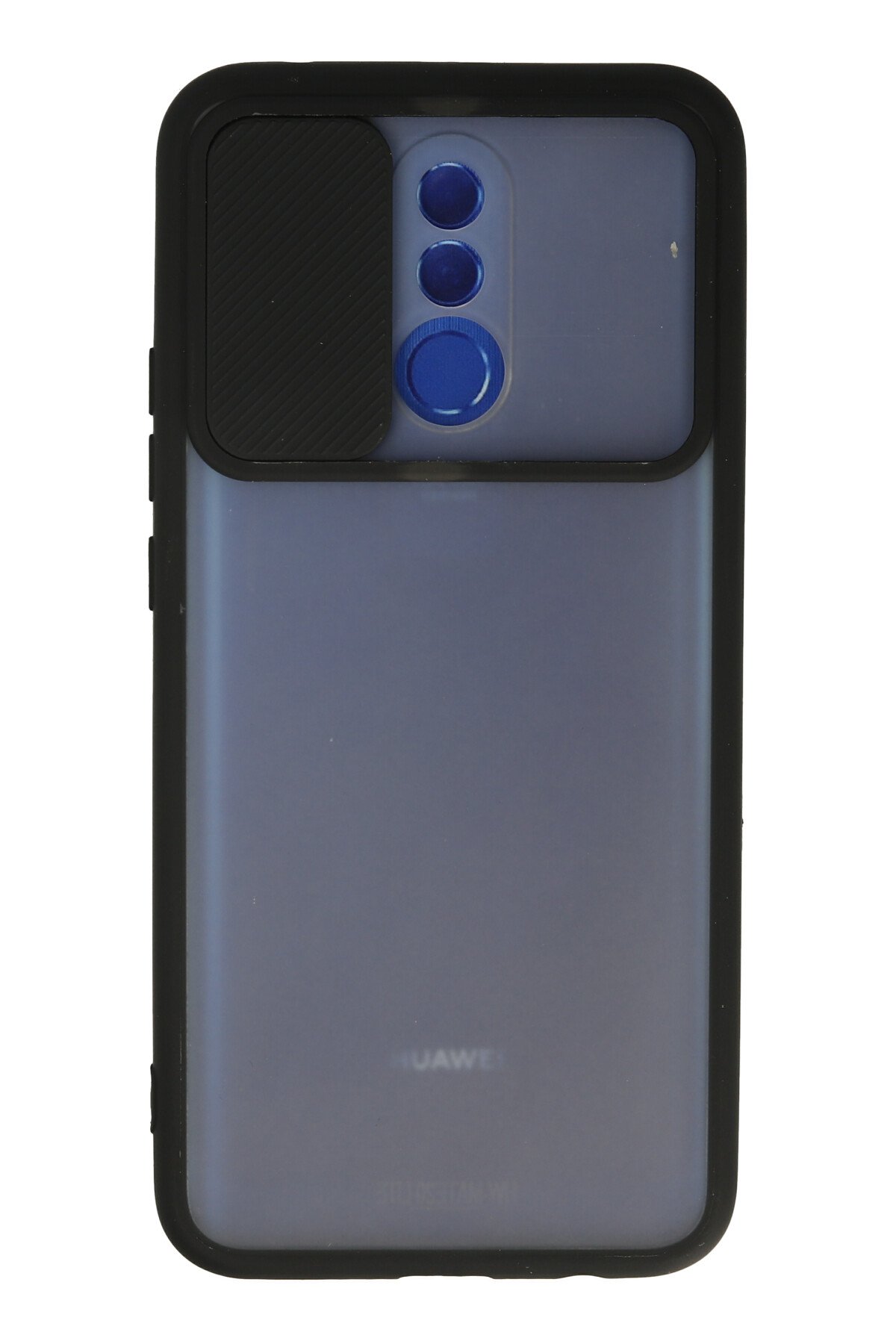 Newface Huawei Mate 20 Lite Kılıf Nano içi Kadife  Silikon - Koyu Yeşil