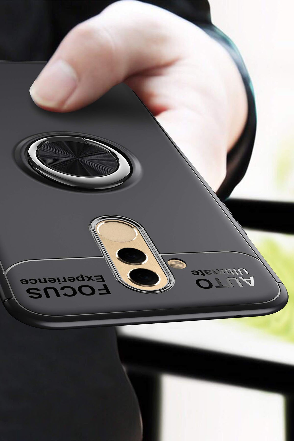 Newface Huawei Mate 20 Lite Kılıf Volet Silikon - Siyah