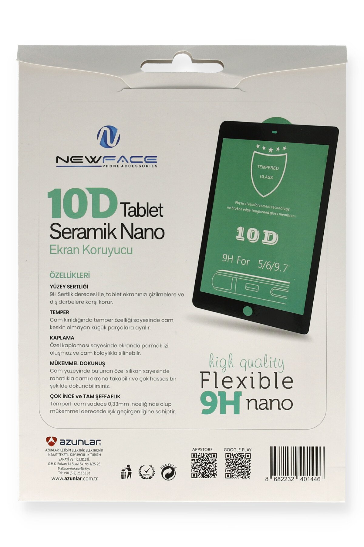 Newface Huawei MatePad 8 Tablet 10D Seramik Nano