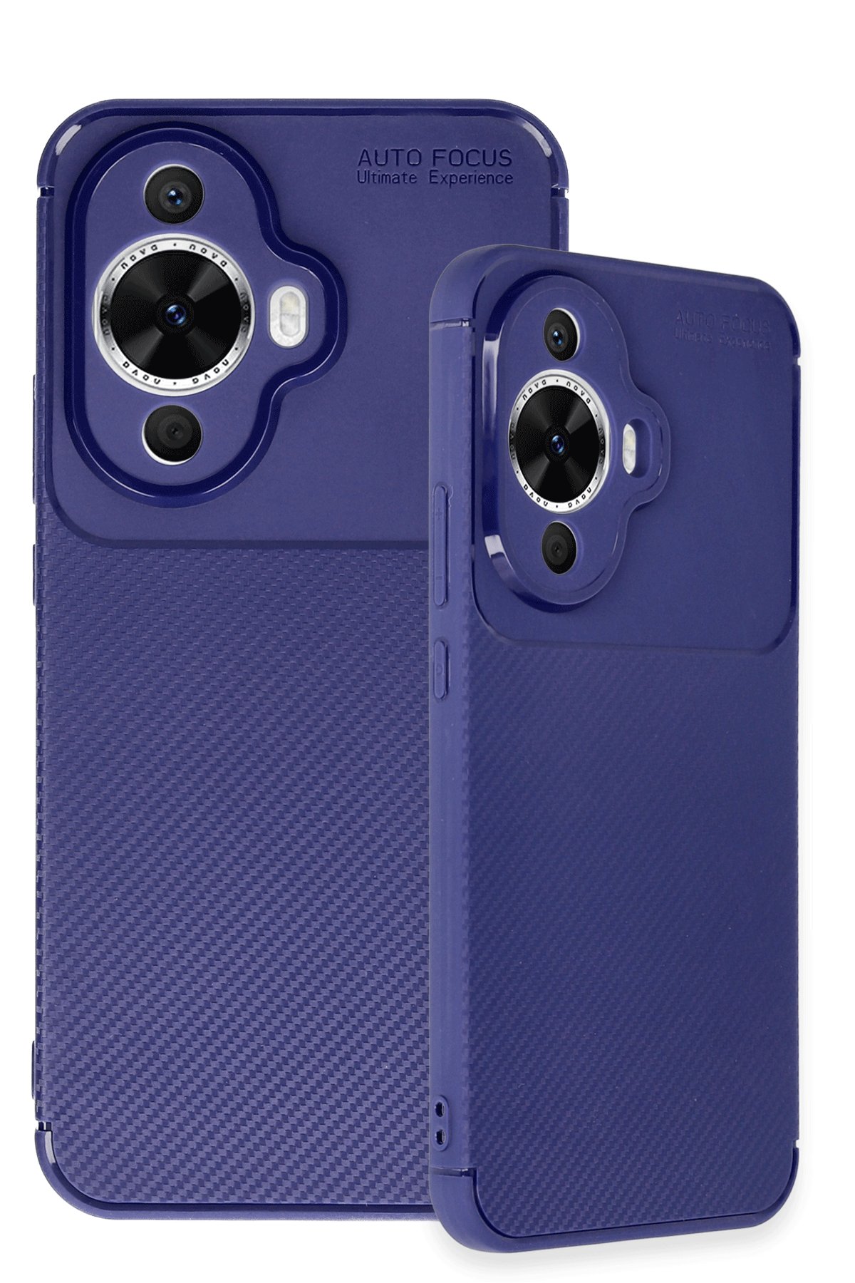 Newface Huawei Nova 12S Kılıf Auto Focus Karbon Kapak - Koyu Yeşil