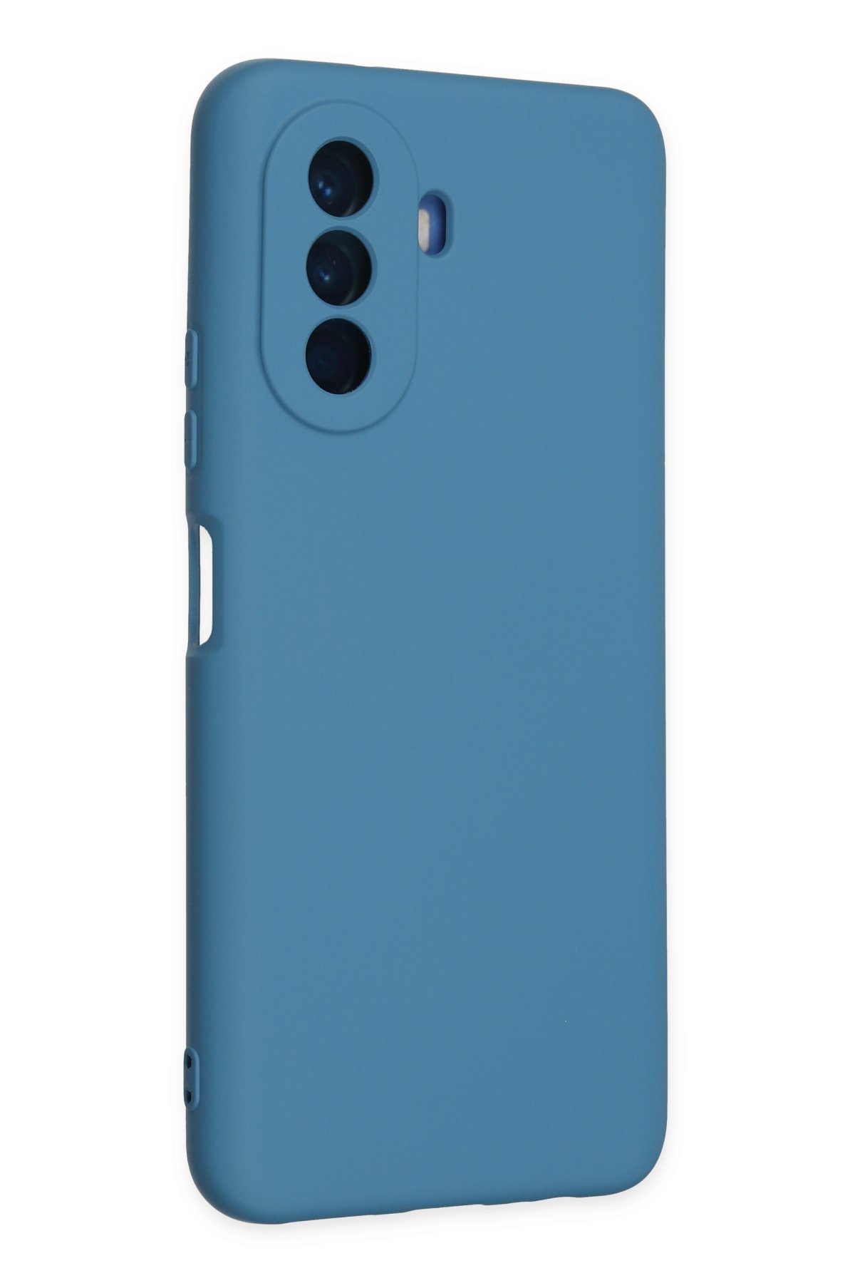 Newface Huawei Nova Y70 Kılıf Nano içi Kadife Silikon - Mavi