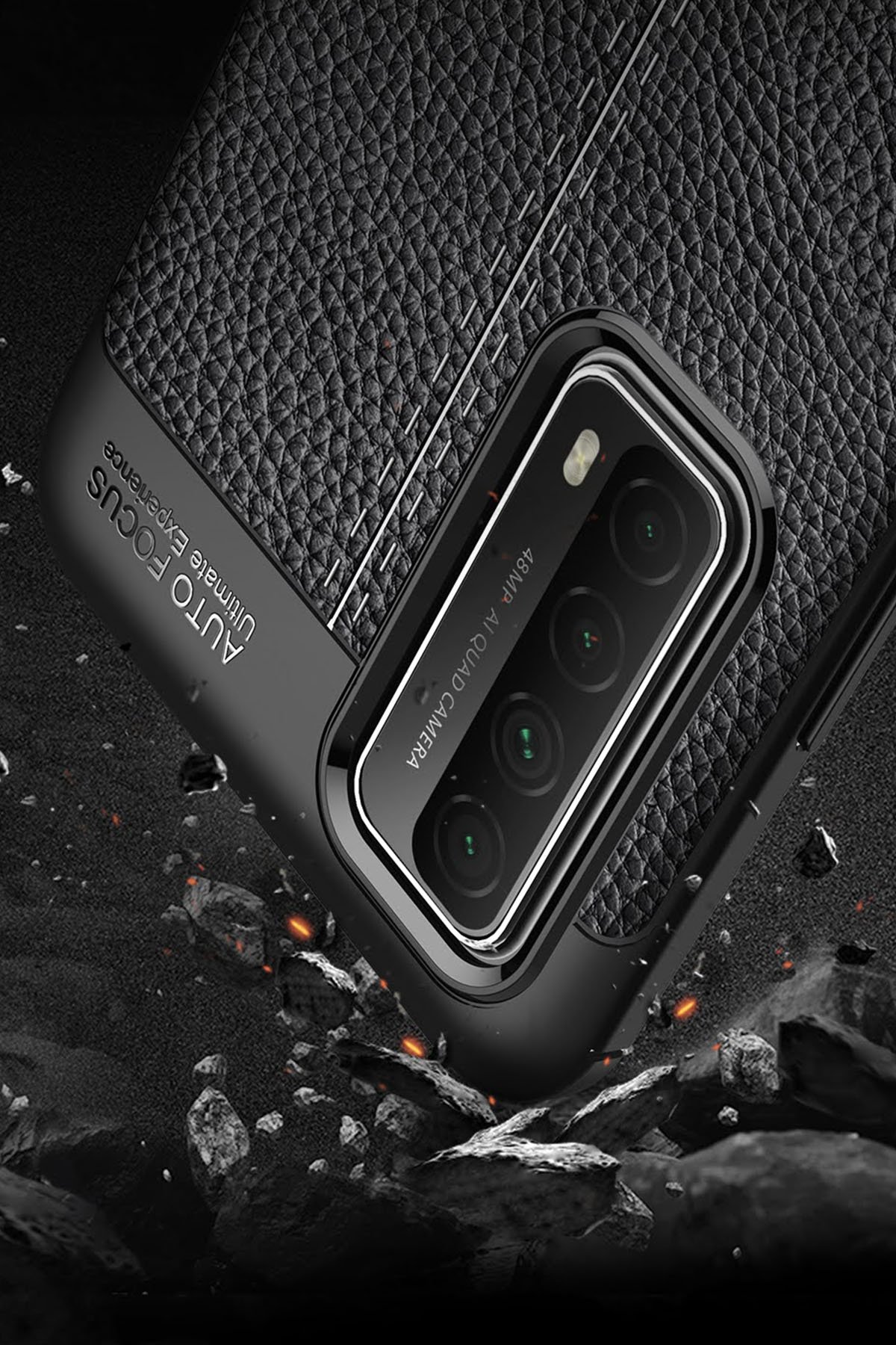 Newface Huawei P Smart 2021 Kılıf Gros Yüzüklü Silikon - Gümüş