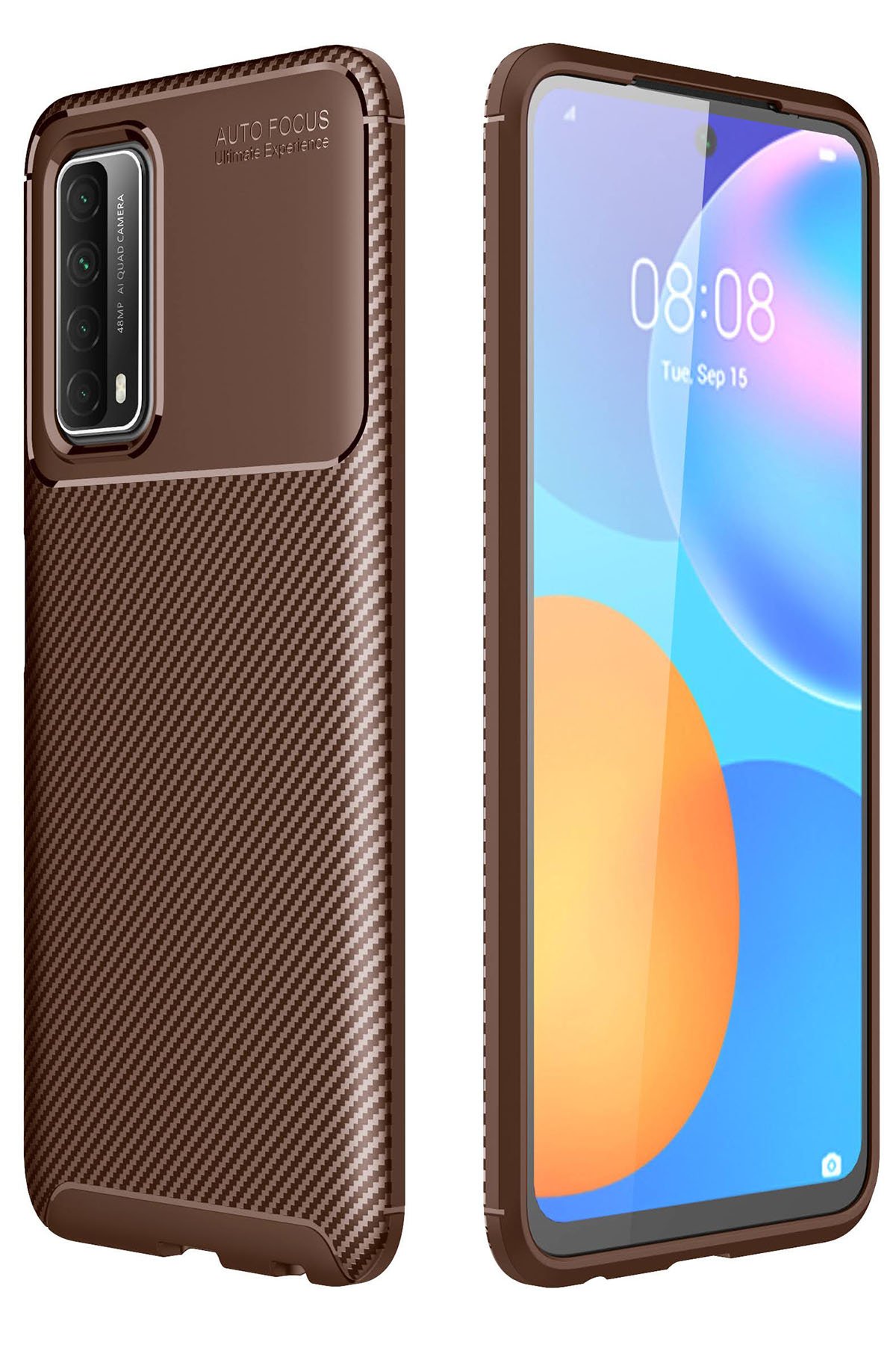 Newface Huawei P Smart 2021 Kılıf Platin Silikon - Siyah