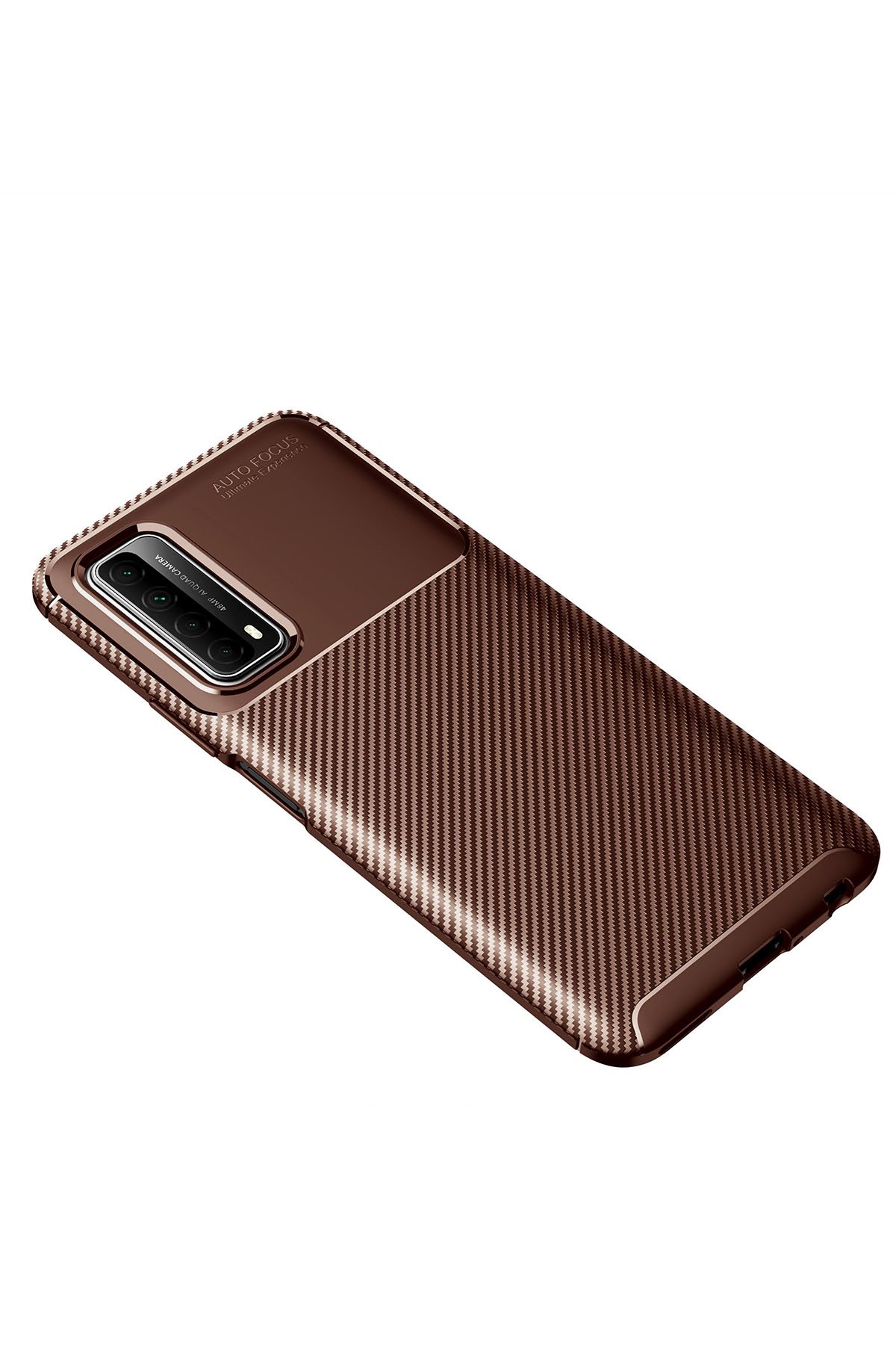 Newface Huawei P Smart 2021 Kılıf Platin Silikon - Siyah