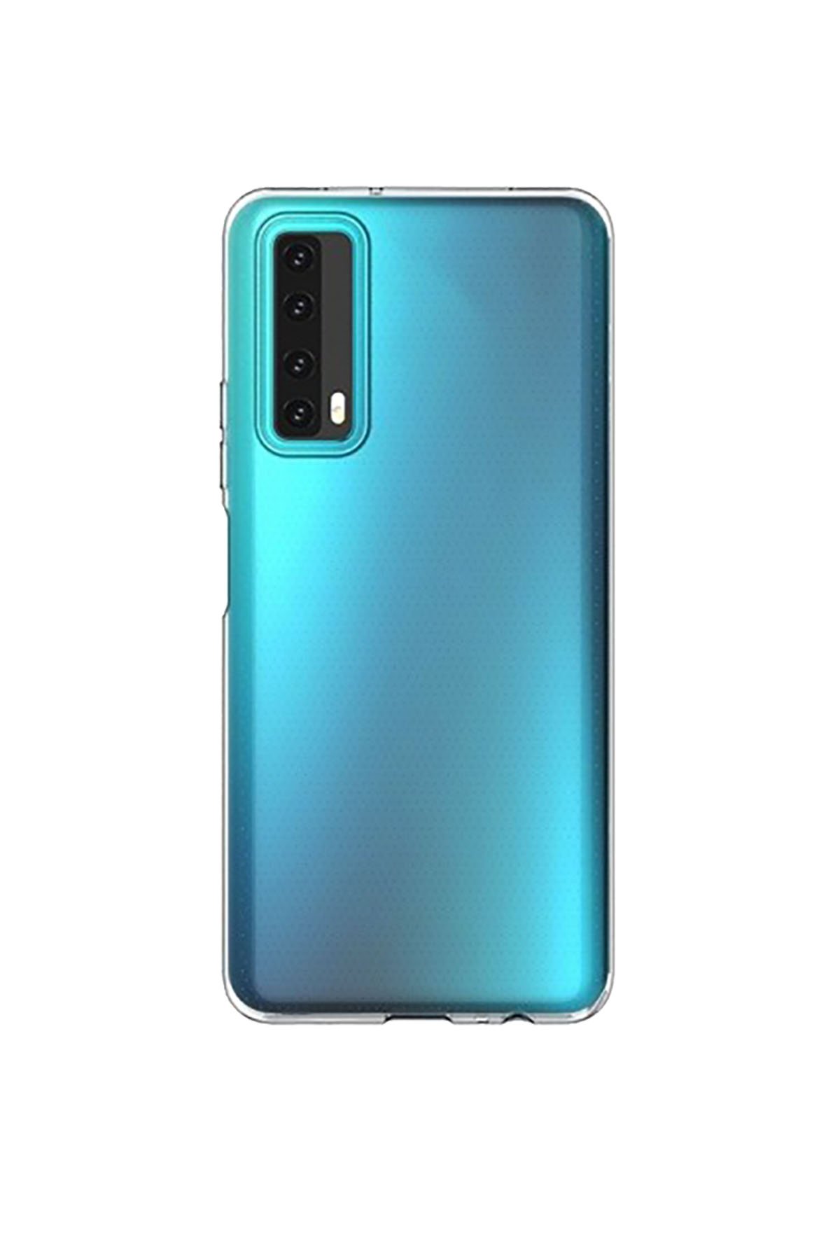 Newface Huawei P Smart 2021 Kılıf Sofya Yüzüklü Silikon Kapak - Siyah