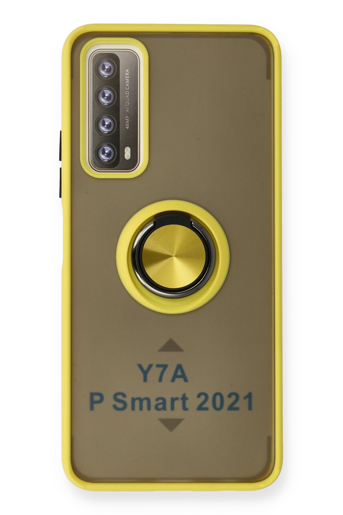 Newface Huawei P Smart 2021 Kılıf Auto Focus Karbon Kapak - Siyah