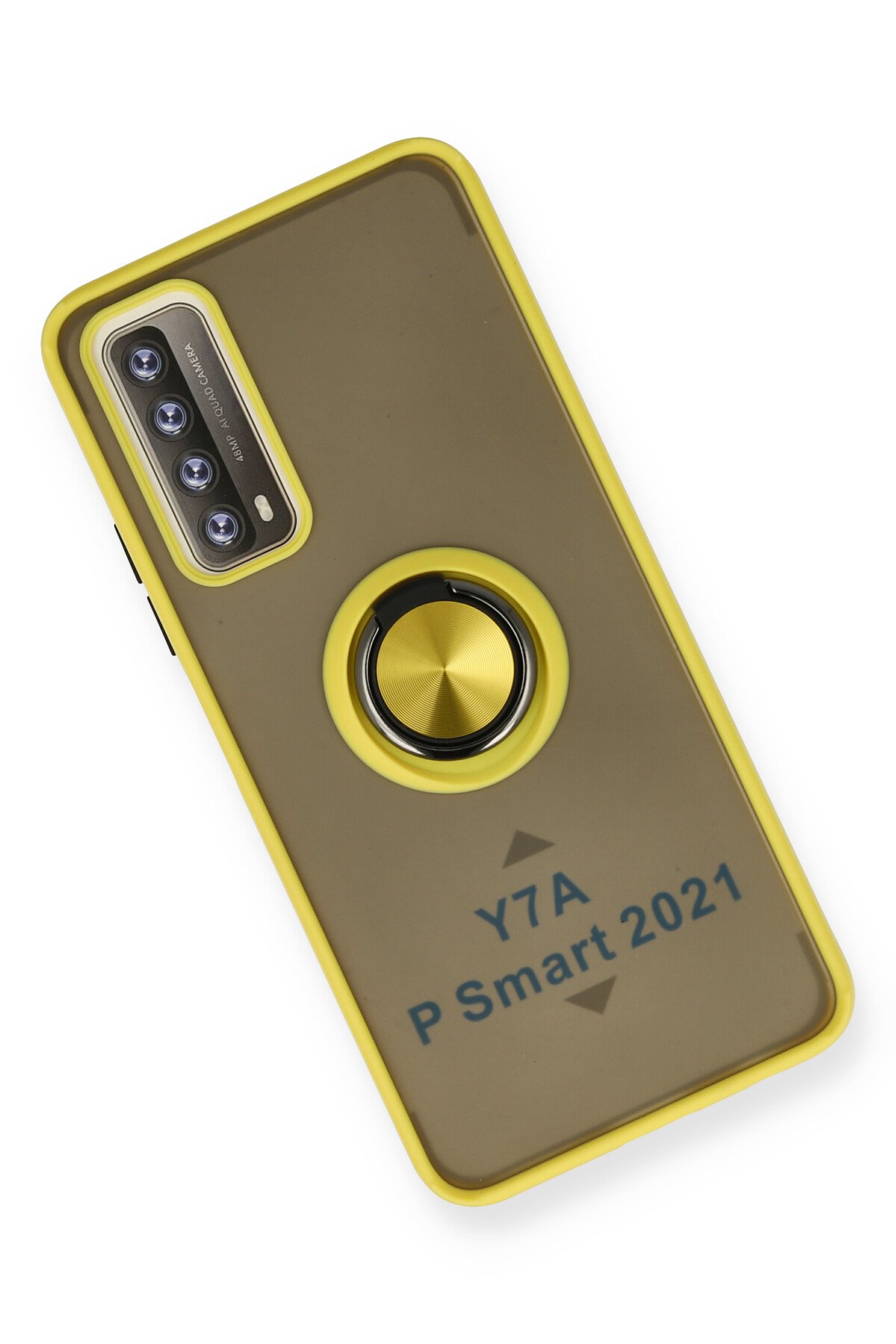 Newface Huawei P Smart 2021 Kılıf Auto Focus Karbon Kapak - Siyah