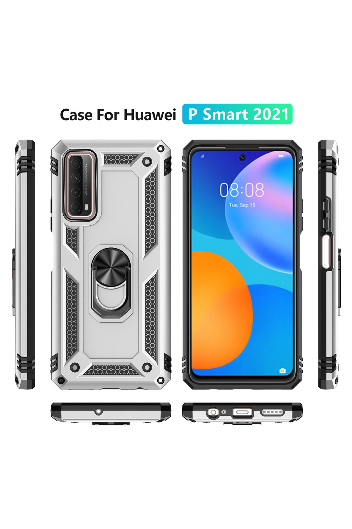 Newface Huawei P Smart 2021 5D Hayalet Cam Ekran Koruyucu