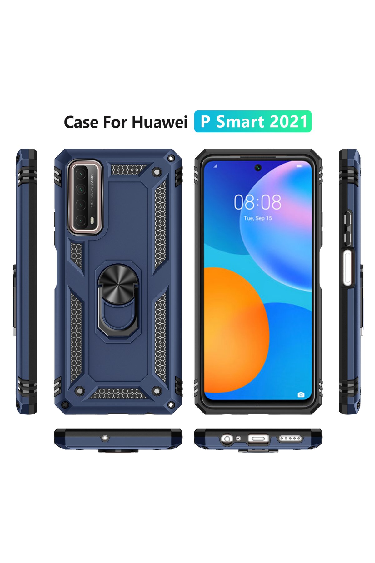 Newface Huawei P Smart 2021 Kılıf Platin Silikon - Pembe