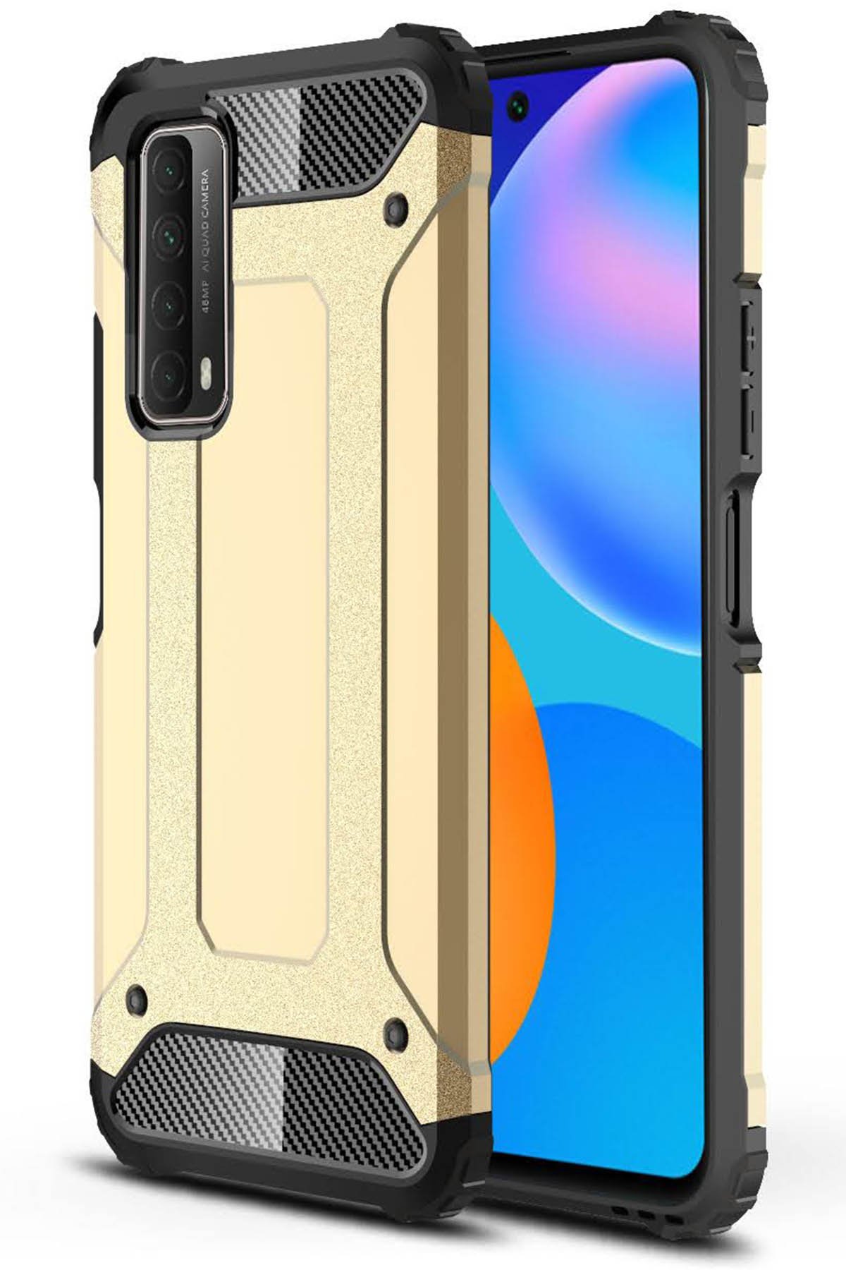 Newface Huawei P Smart 2021 Kılıf First Silikon - Bordo