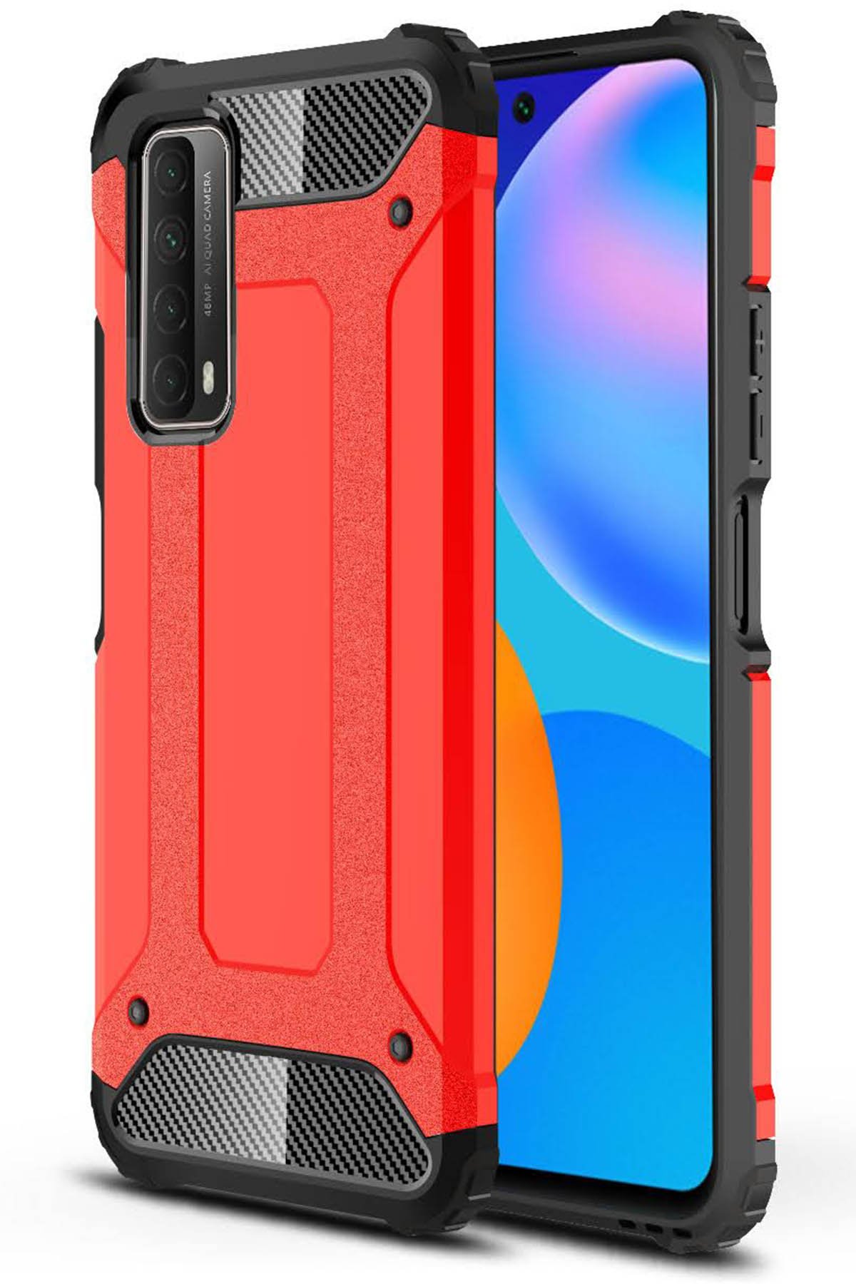 Newface Huawei P Smart 2021 Kılıf Platin Silikon - Mavi