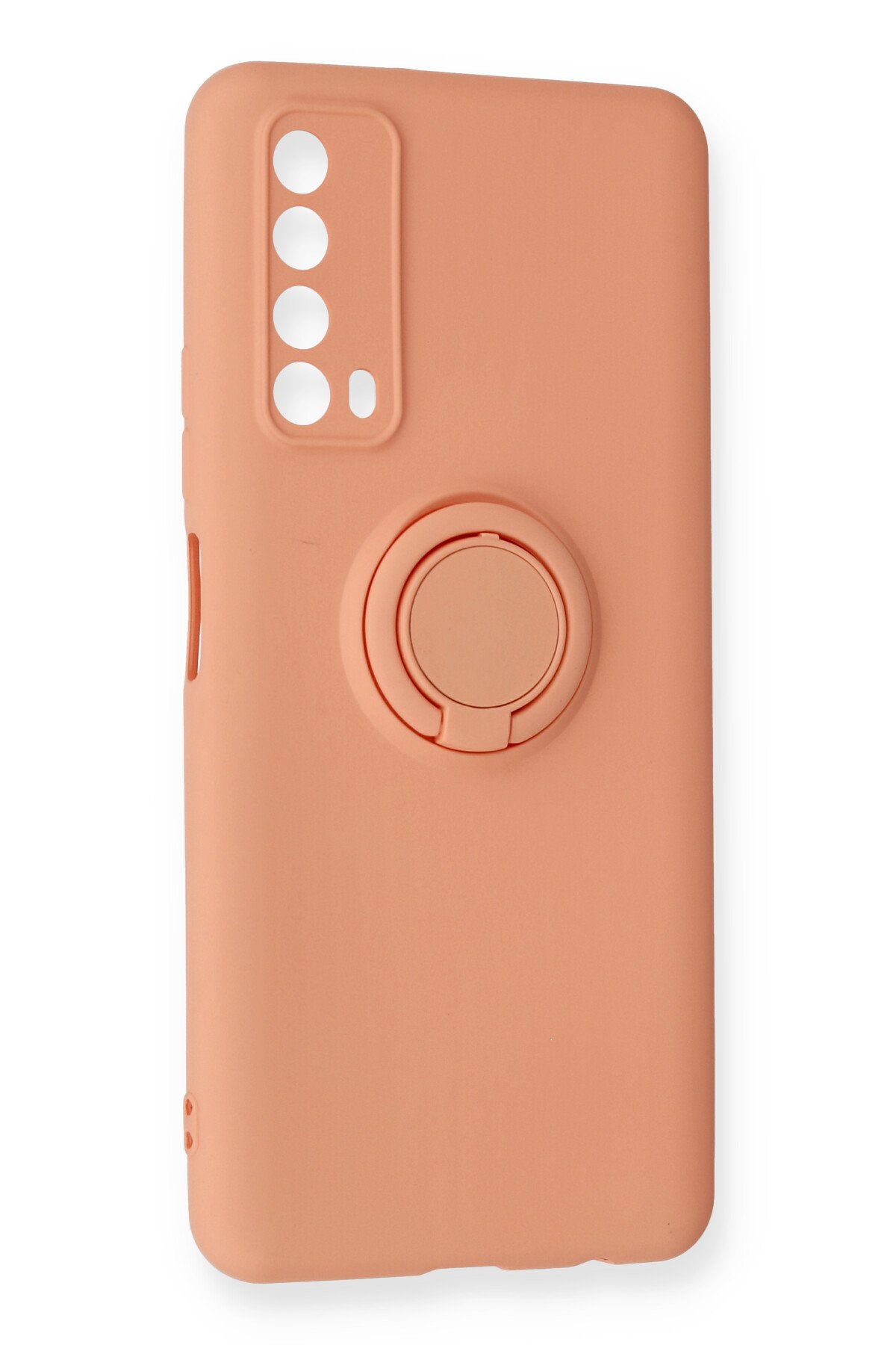 Newface Huawei P Smart 2021 Kılıf Gros Yüzüklü Silikon - Siyah