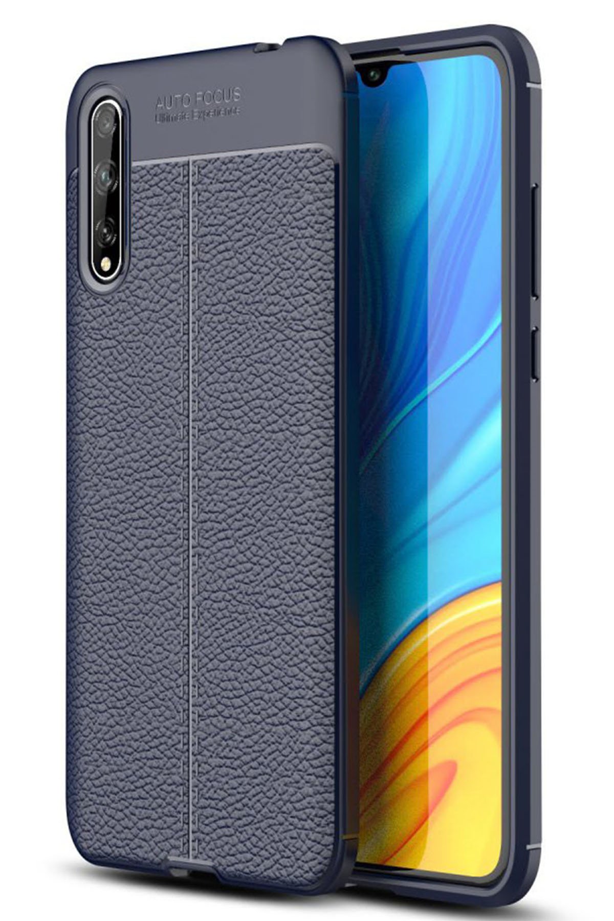 Newface Huawei P Smart S Kılıf Gros Yüzüklü Silikon - Kırmızı