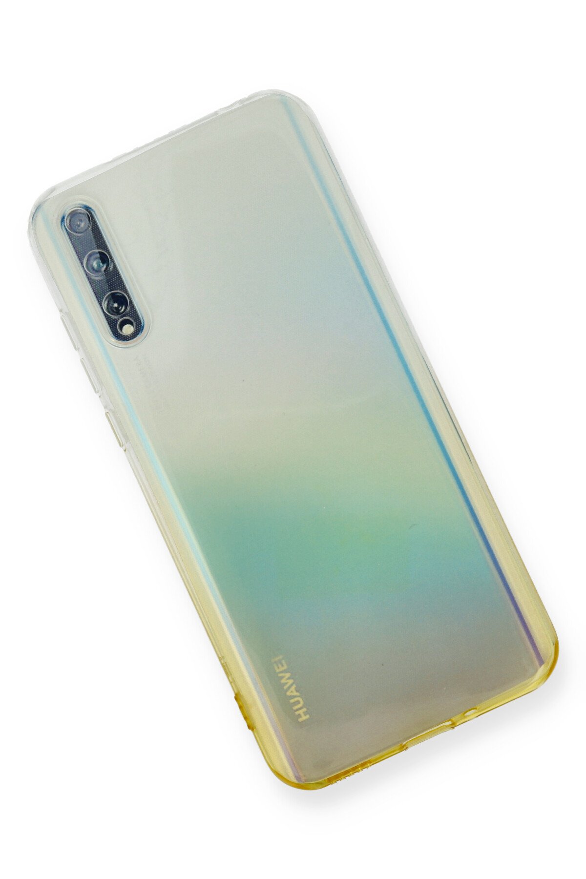 Newface Huawei P Smart S Kılıf Trend S Plus Kapaklı Kılıf - Gold