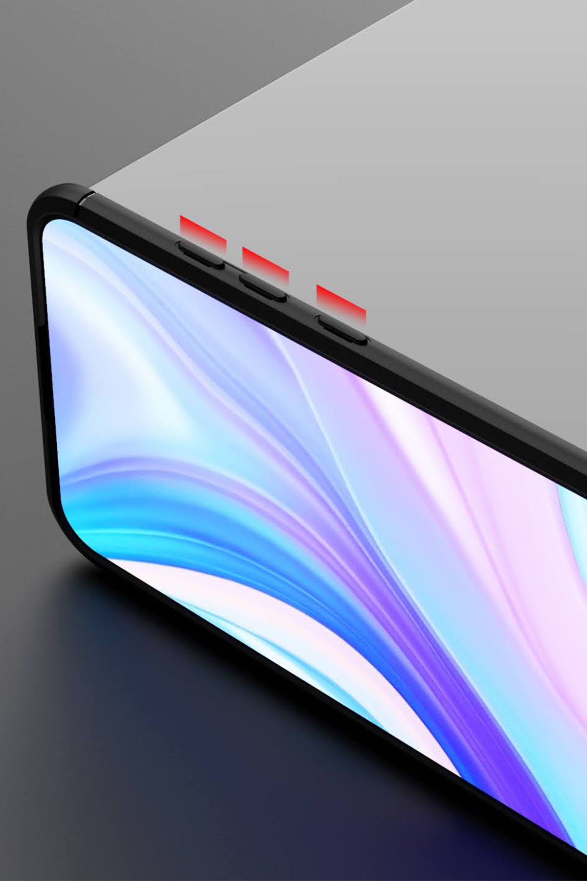 Newface Huawei P Smart S Kılıf Auto Focus Kapak - Kırmızı