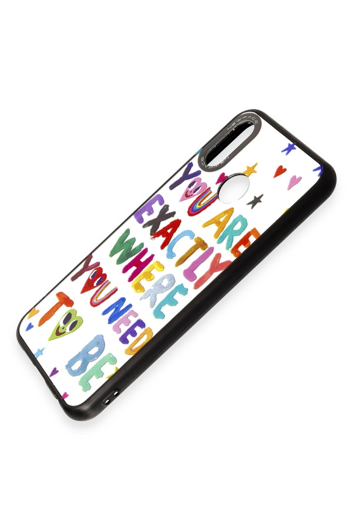 Newface Huawei P20 Lite Kılıf Rabbit Simli Silikon - Bordo