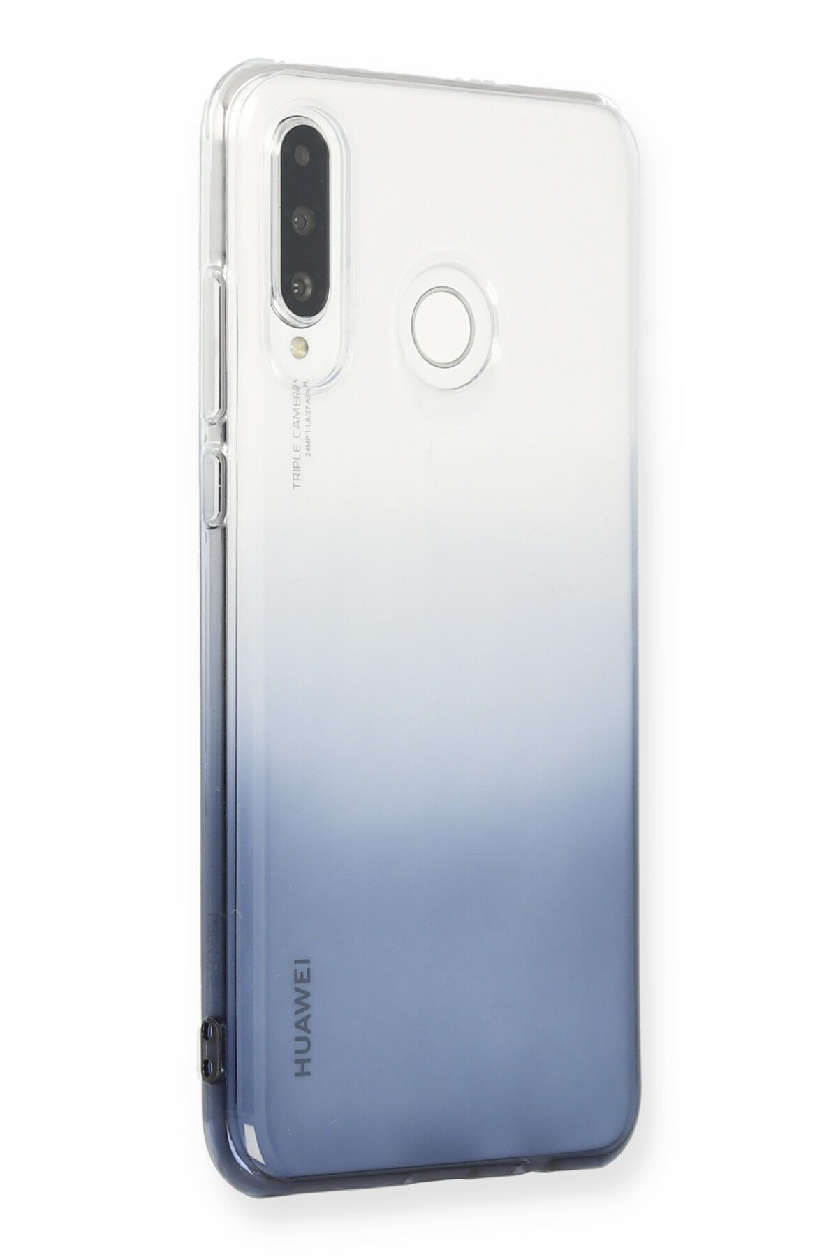 Newface Huawei P30 Lite Kılıf Lüx Çift Renkli Silikon - Siyah
