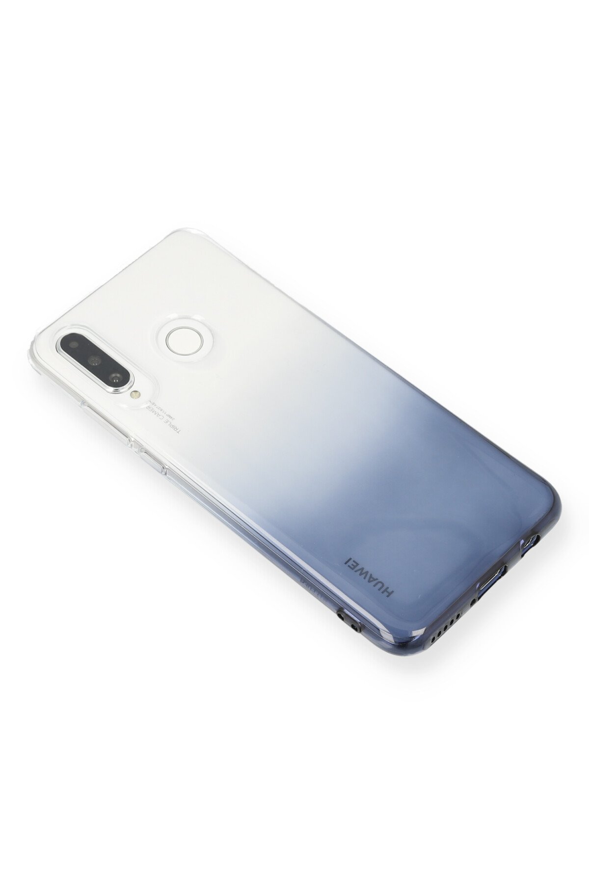 Newface Huawei P30 Lite Kılıf Lüx Çift Renkli Silikon - Siyah